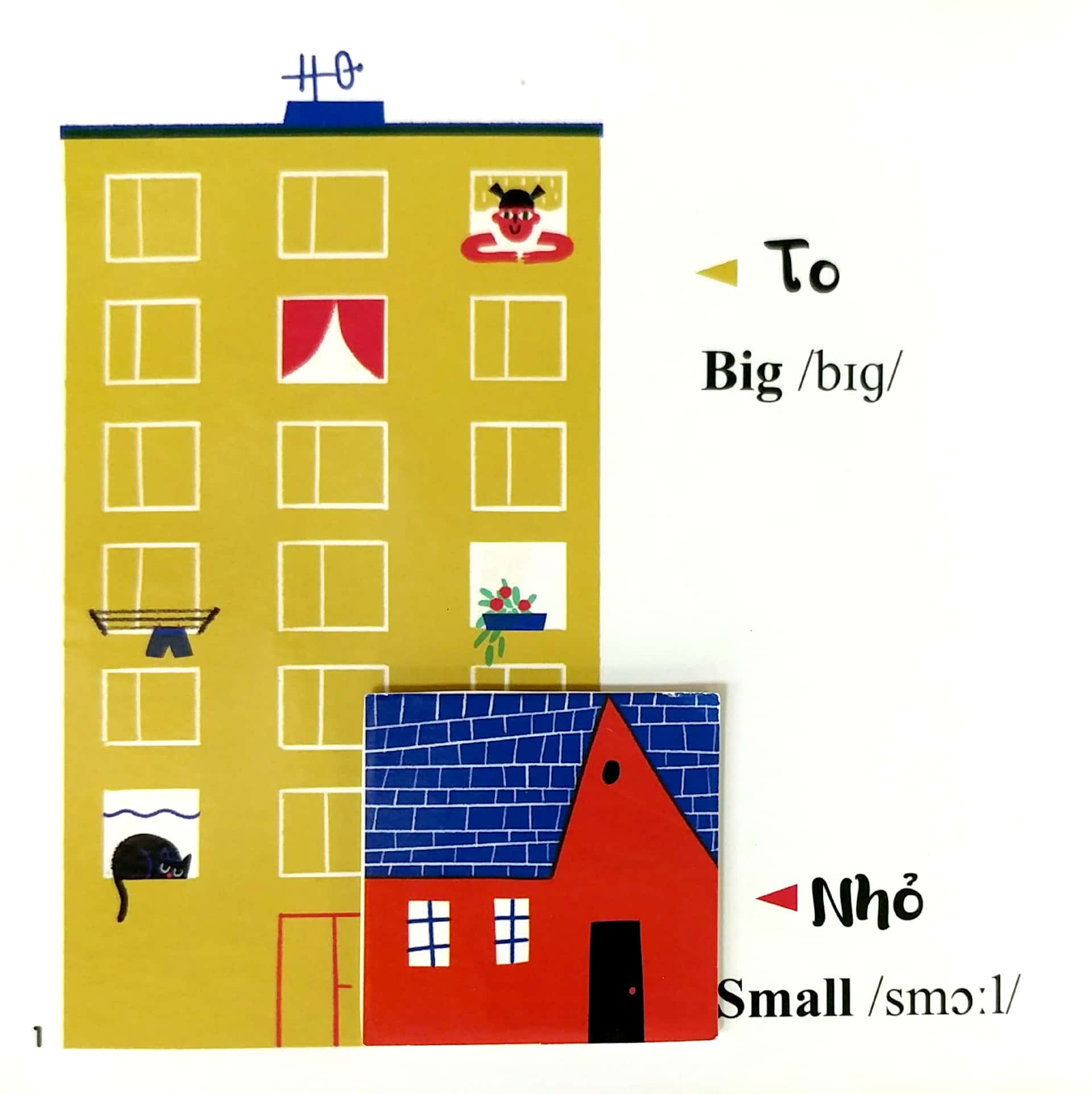 sách đục trổ thông minh - những từ vựng đầu đời của bé - my first words - sự tương phản - opposites