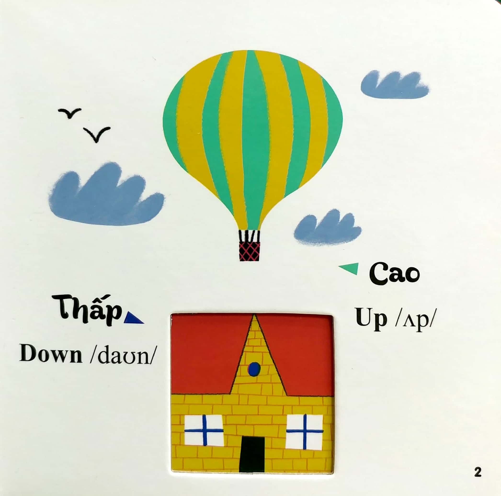 sách đục trổ thông minh - những từ vựng đầu đời của bé - my first words - sự tương phản - opposites