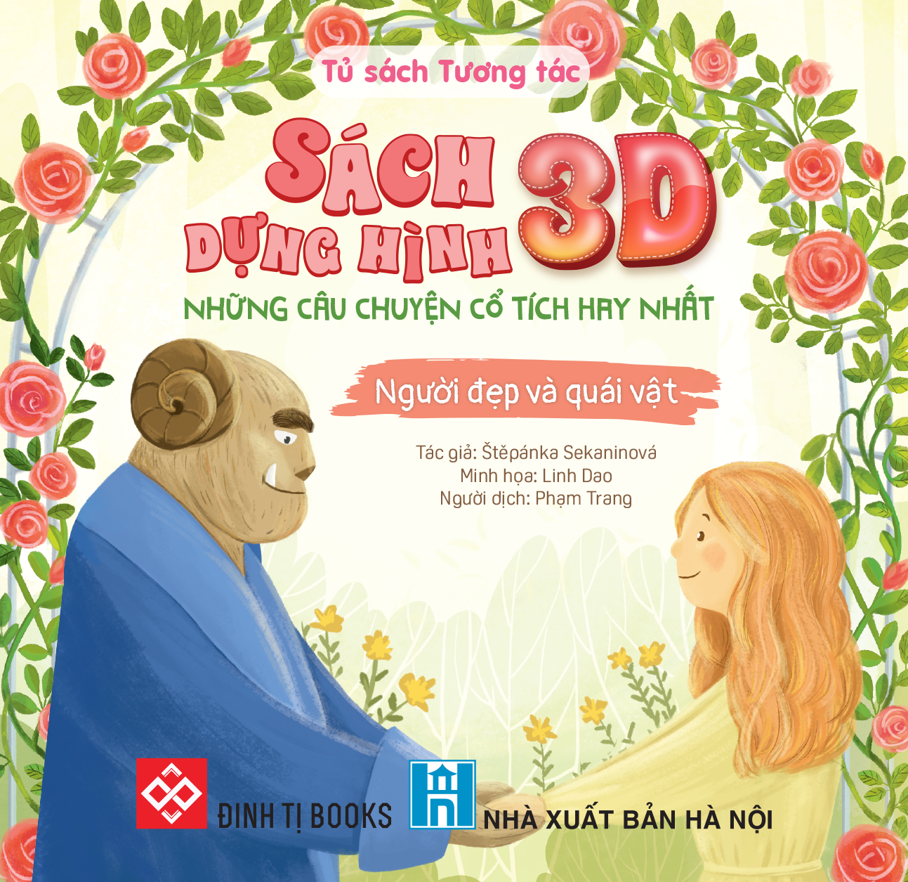 Sach Dung Hinh 3D - Nhung Cau Chuyen Co Tich Hay Nhat - Nguoi Dep Va Quai Vat - Bia Cung