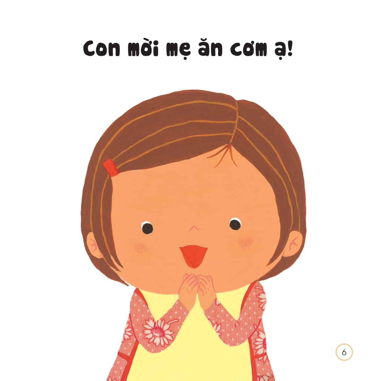 sách ehon - chiếc miệng xinh, nói lời đẹp - khi ở nhà