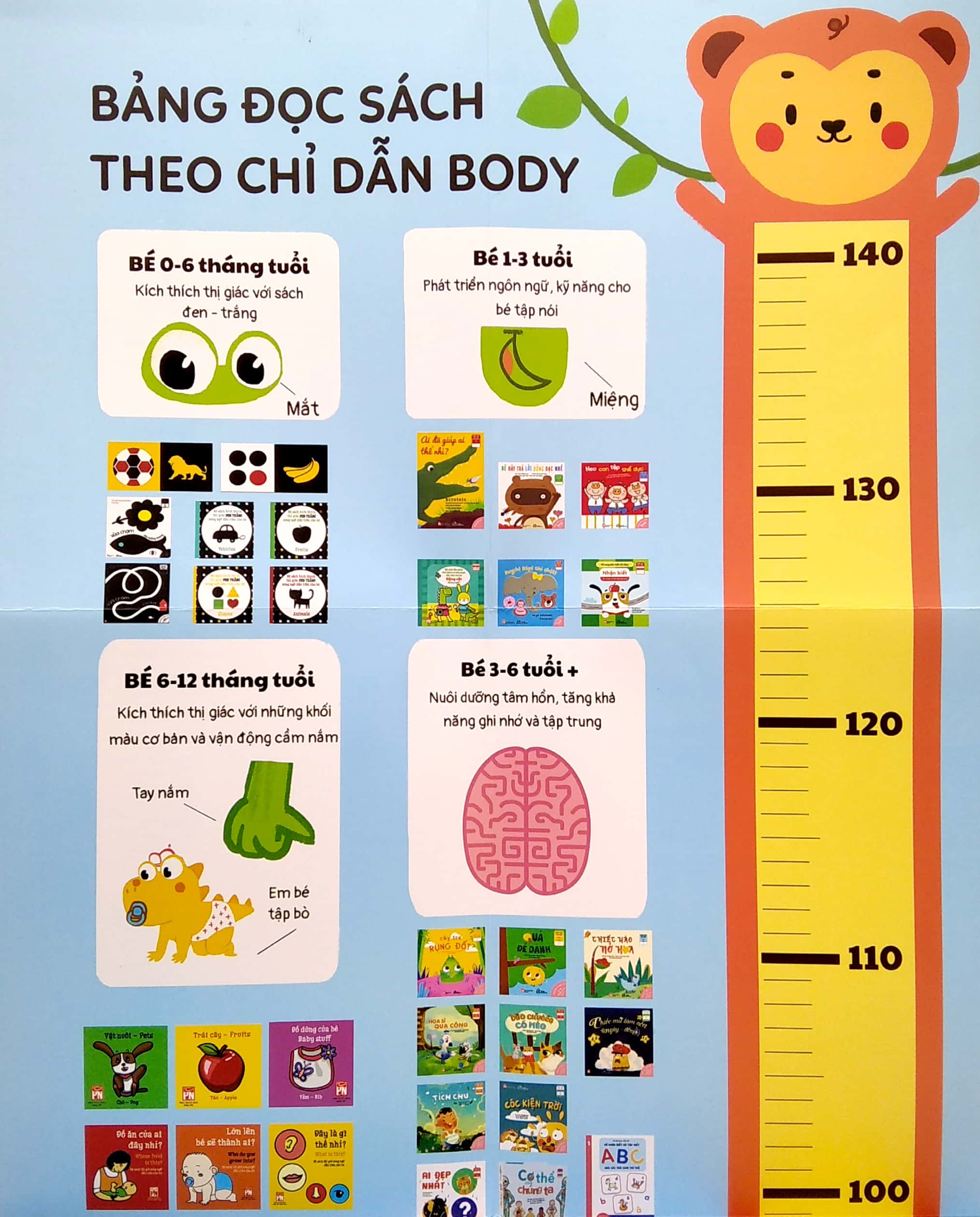 sách ehon - khủng long nhỏ - cái bô bỏ bỉm, bỏ bỉm! (hộp sách + puzzle + thước đo chiều cao)