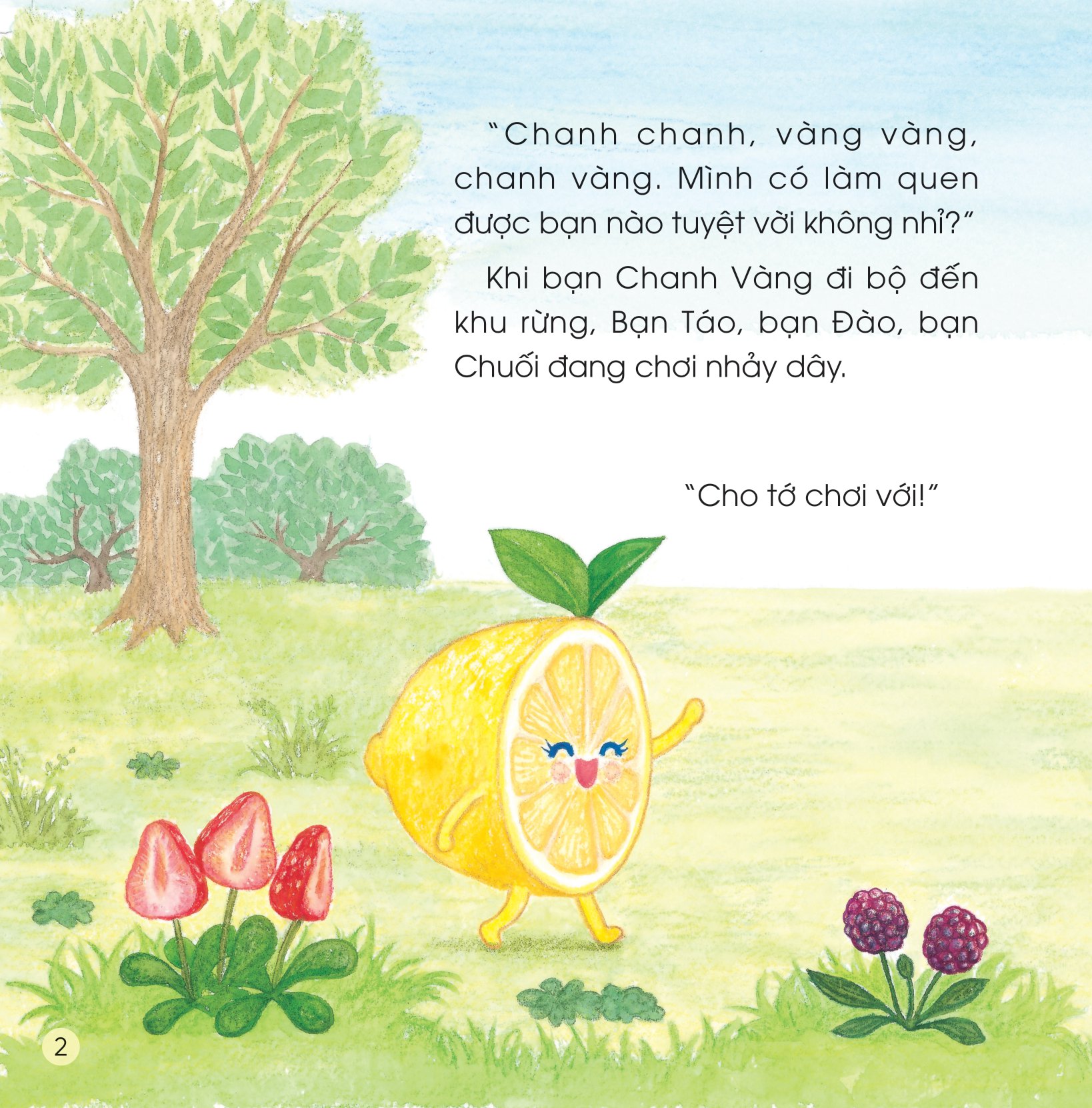 sách ehon - sức mạnh của những người bạn trái cây - hiệp sĩ chanh đánh bay mùi hôi