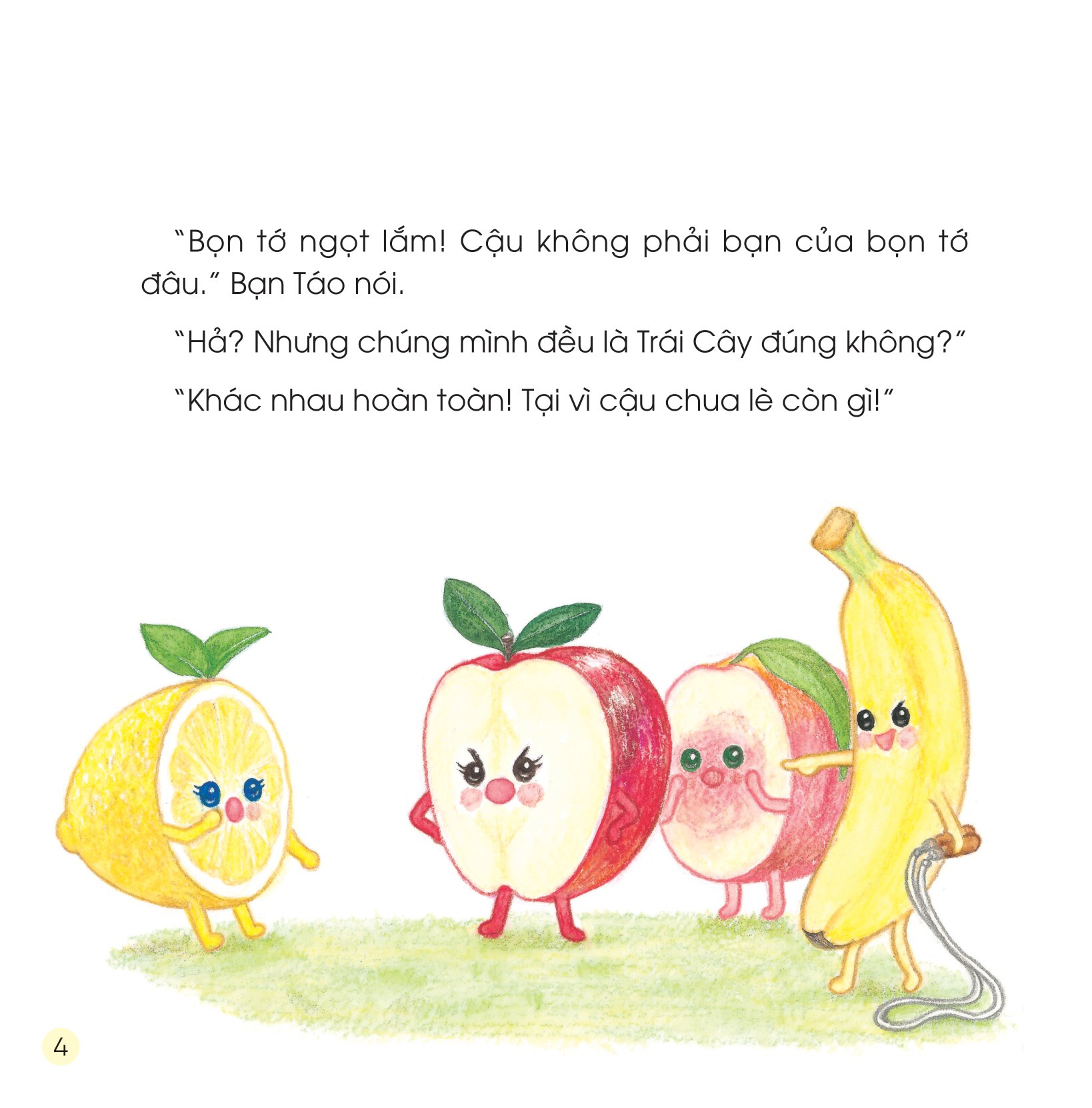 sách ehon - sức mạnh của những người bạn trái cây - hiệp sĩ chanh đánh bay mùi hôi