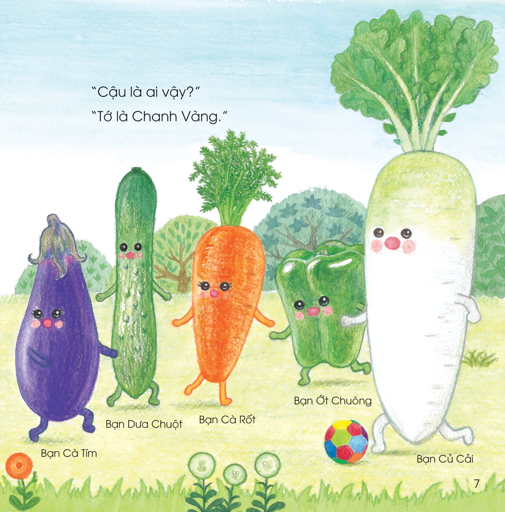 sách ehon - sức mạnh của những người bạn trái cây - hiệp sĩ chanh đánh bay mùi hôi