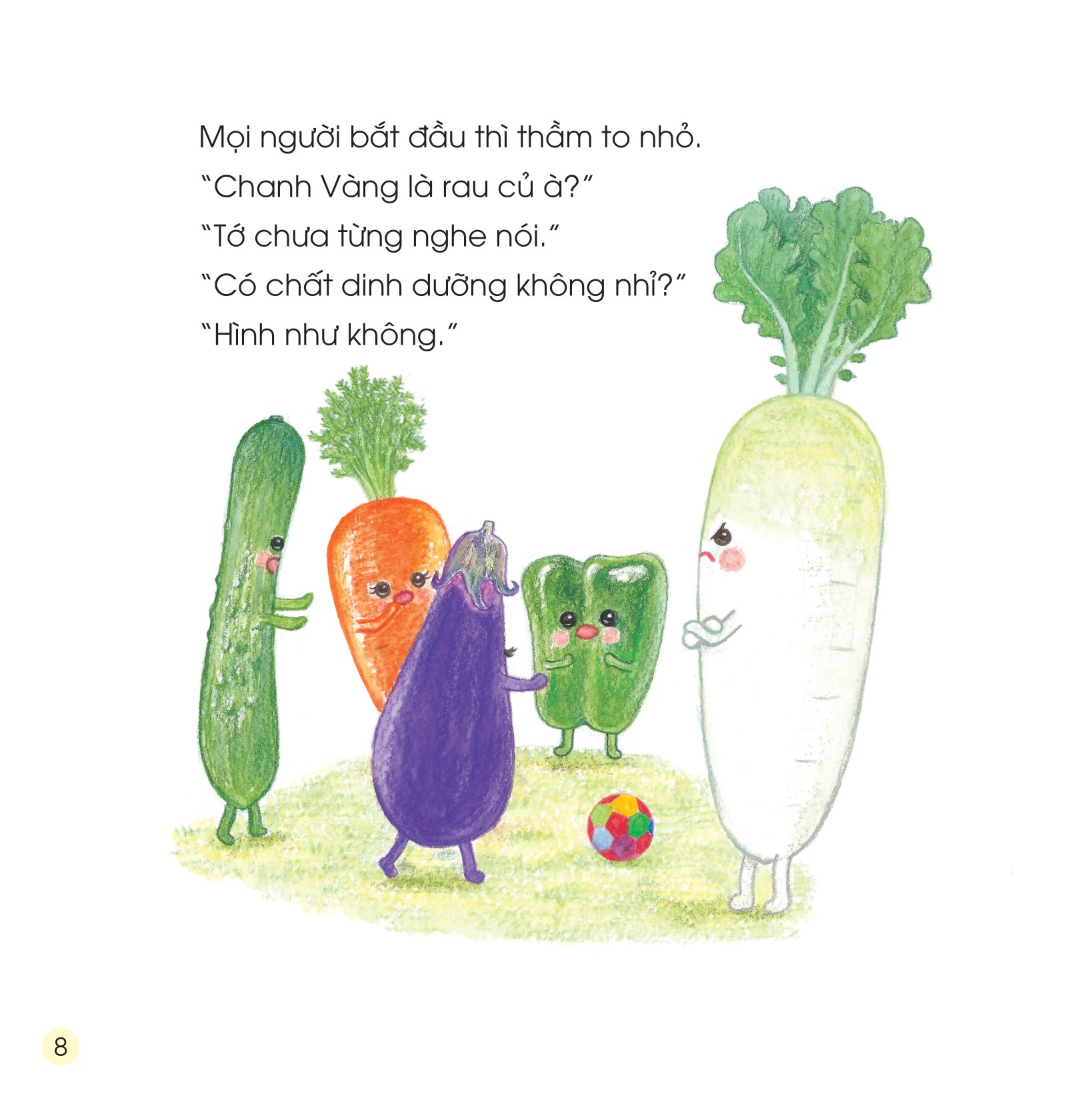 sách ehon - sức mạnh của những người bạn trái cây - hiệp sĩ chanh đánh bay mùi hôi