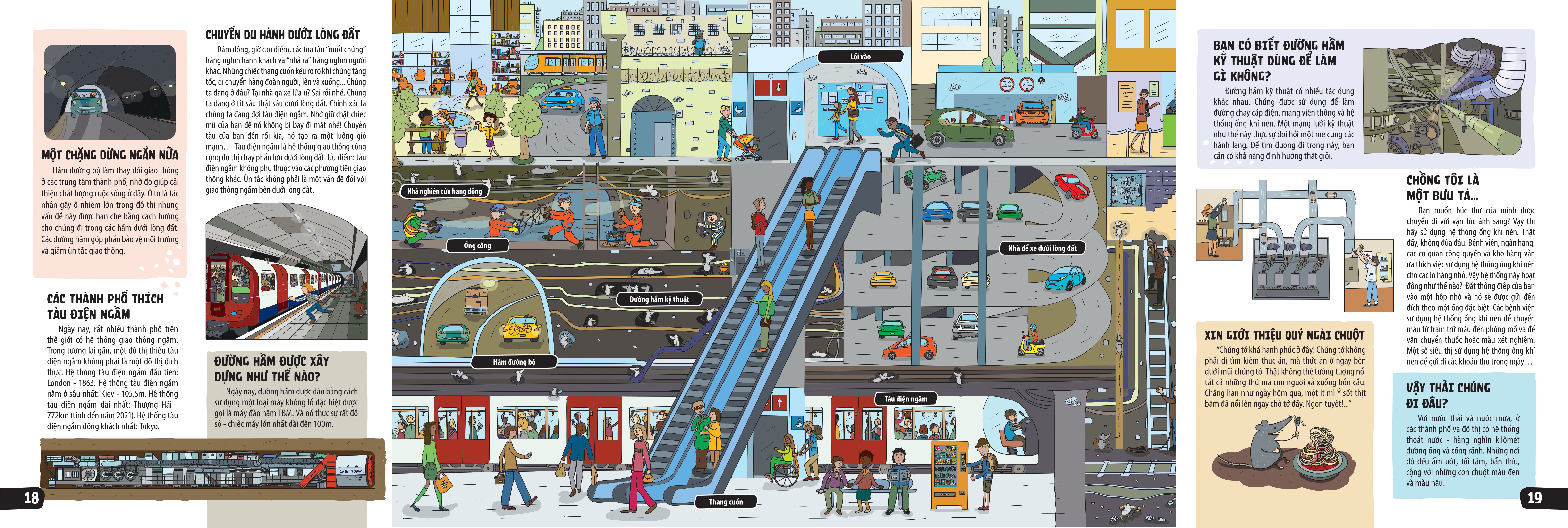 sách khổng lồ mở ra thế giới bí ẩn dưới lòng đất