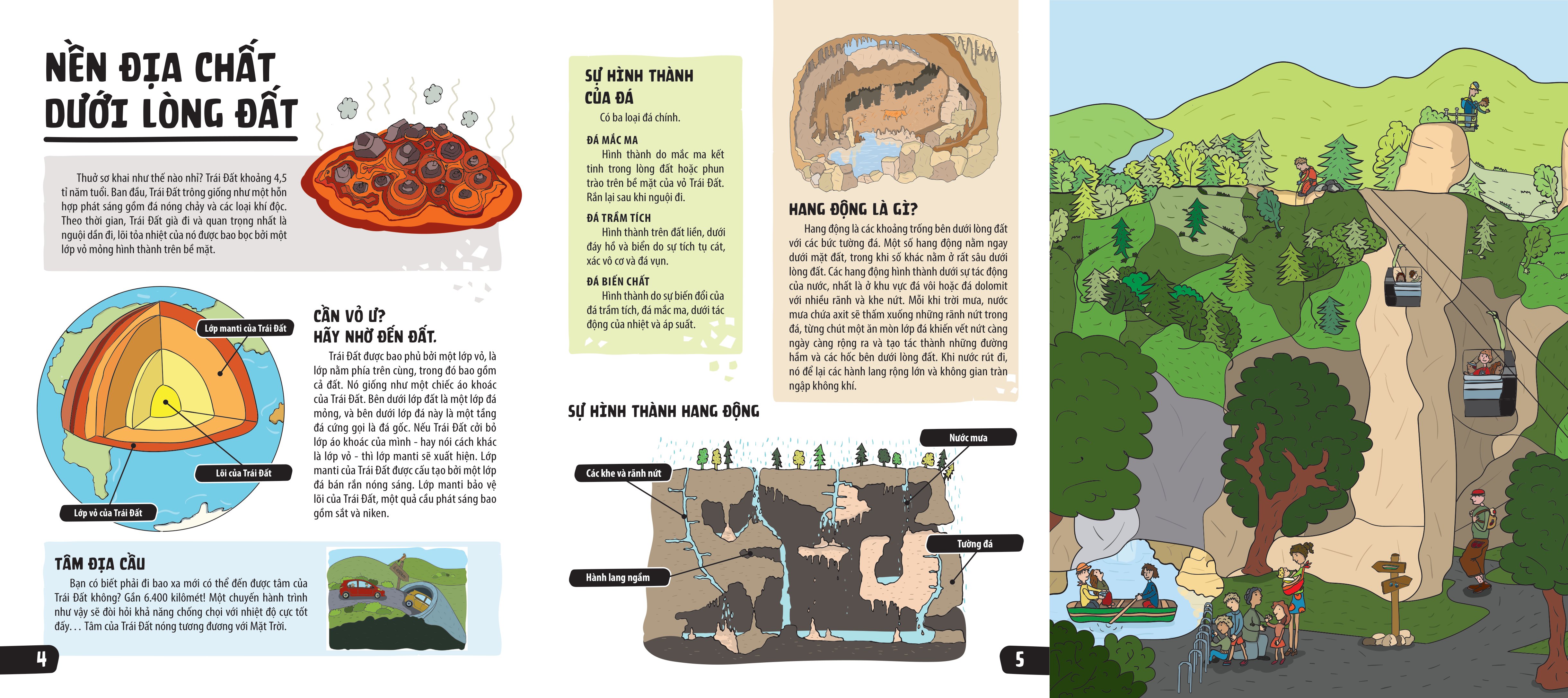 sách khổng lồ mở ra thế giới bí ẩn dưới lòng đất