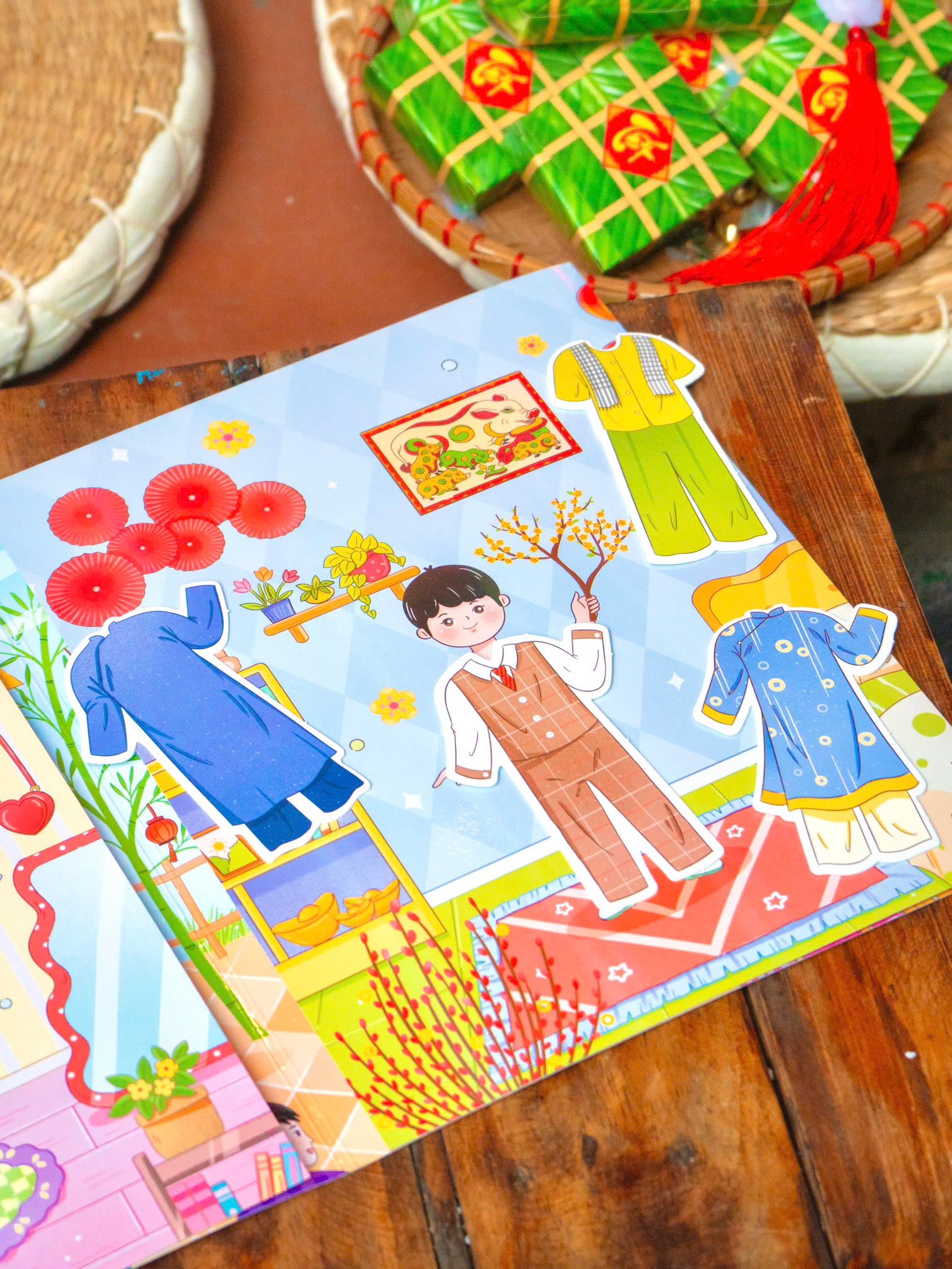 Sach Khong Lo Ve Tet - Em Di Cho Tet - Bia Cung