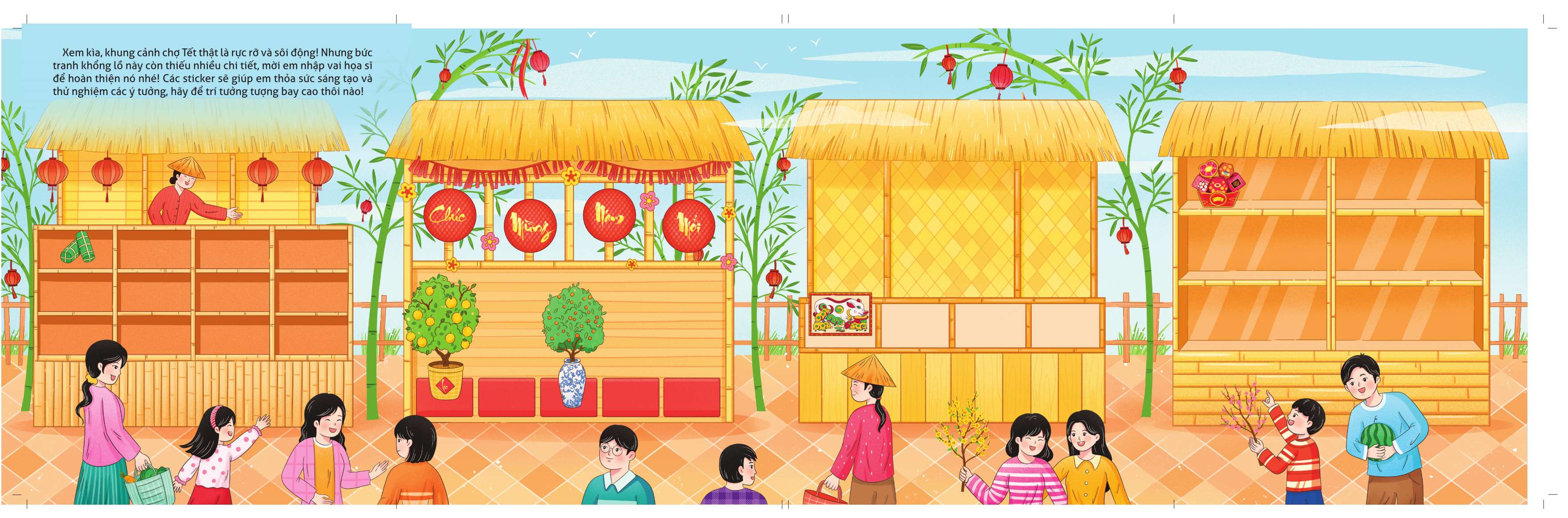 Sach Khong Lo Ve Tet - Em Di Cho Tet - Bia Cung