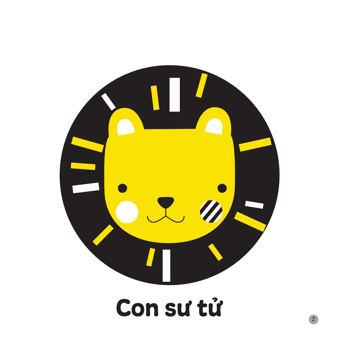 sách kích thích thị giác và xúc giác - gương mặt thân quen - bìa cứng