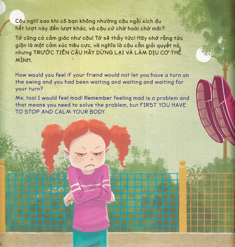 sách kỹ năng song ngữ - kiềm chế cơn tức giận (tái bản 2022)