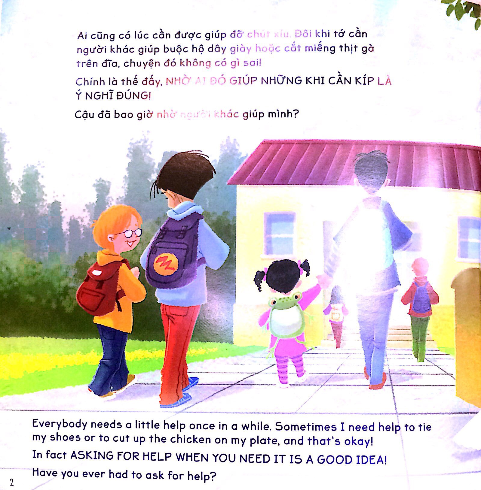 sách kỹ năng song ngữ - ngỏ lời khi cần giúp (tái bản 2022)