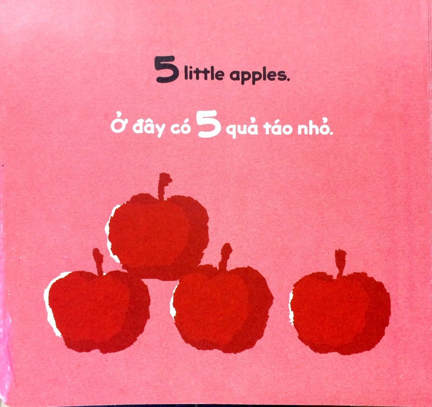 Sach Lat Tuong Tac Song Ngu 0-3 Tuoi - 5 Qua Tao Nho - Bia Cung (Tai Ban 2025)