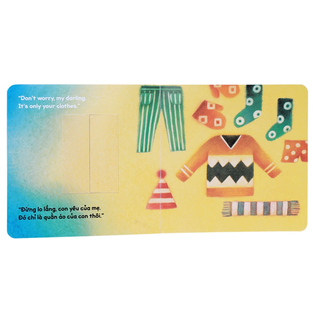 sách lật tương tác song ngữ 0-3 tuổi: chúc ngủ ngon