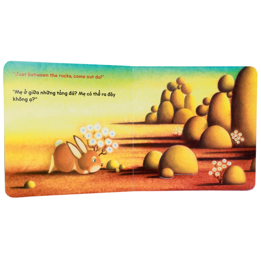 sách lật tương tác song ngữ 0-3 tuổi: mẹ đâu rồi? (tái bản 2021)
