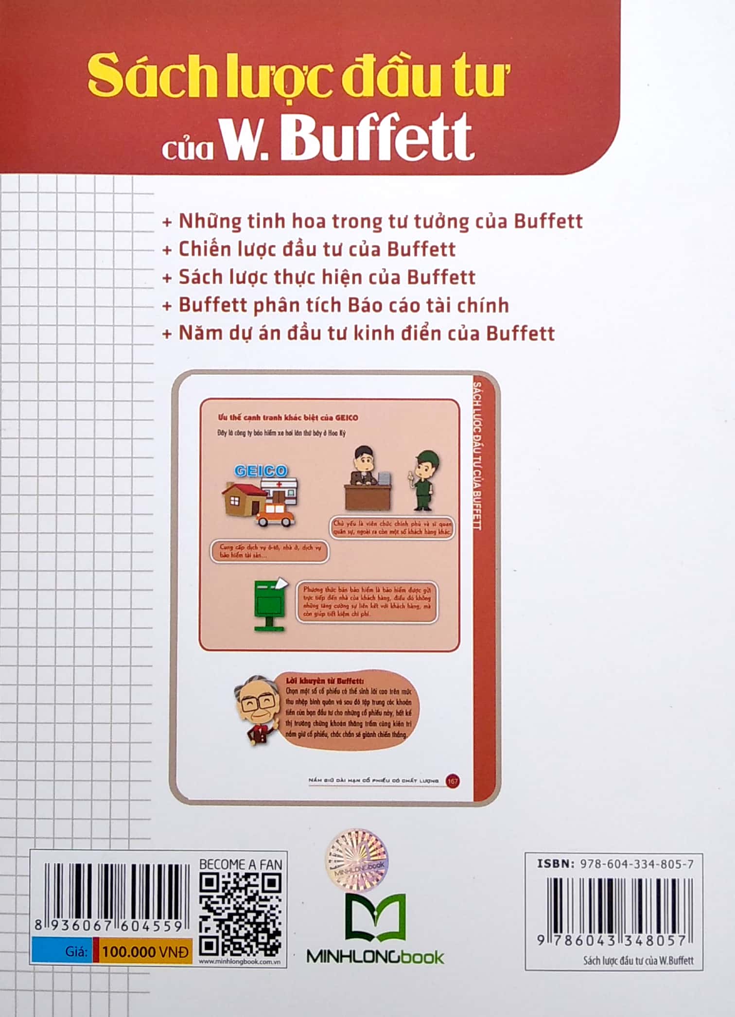 sách lược đầu tư của w buffett - tổng kết lại một cách sinh động bí quyết đầu tư của huyền thoại cổ phiếu w buffett ( tái bản 2021)