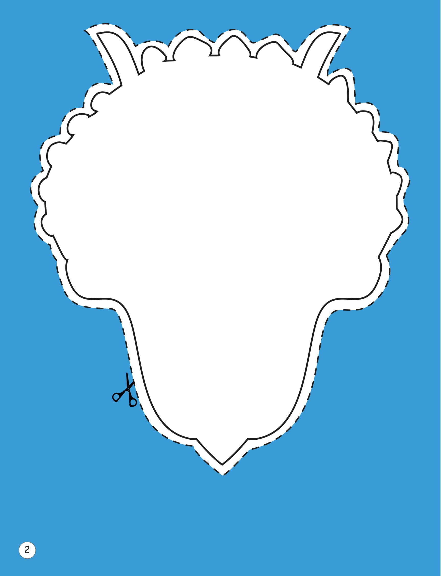 sách mặt nạ - cắt + tô màu khủng long