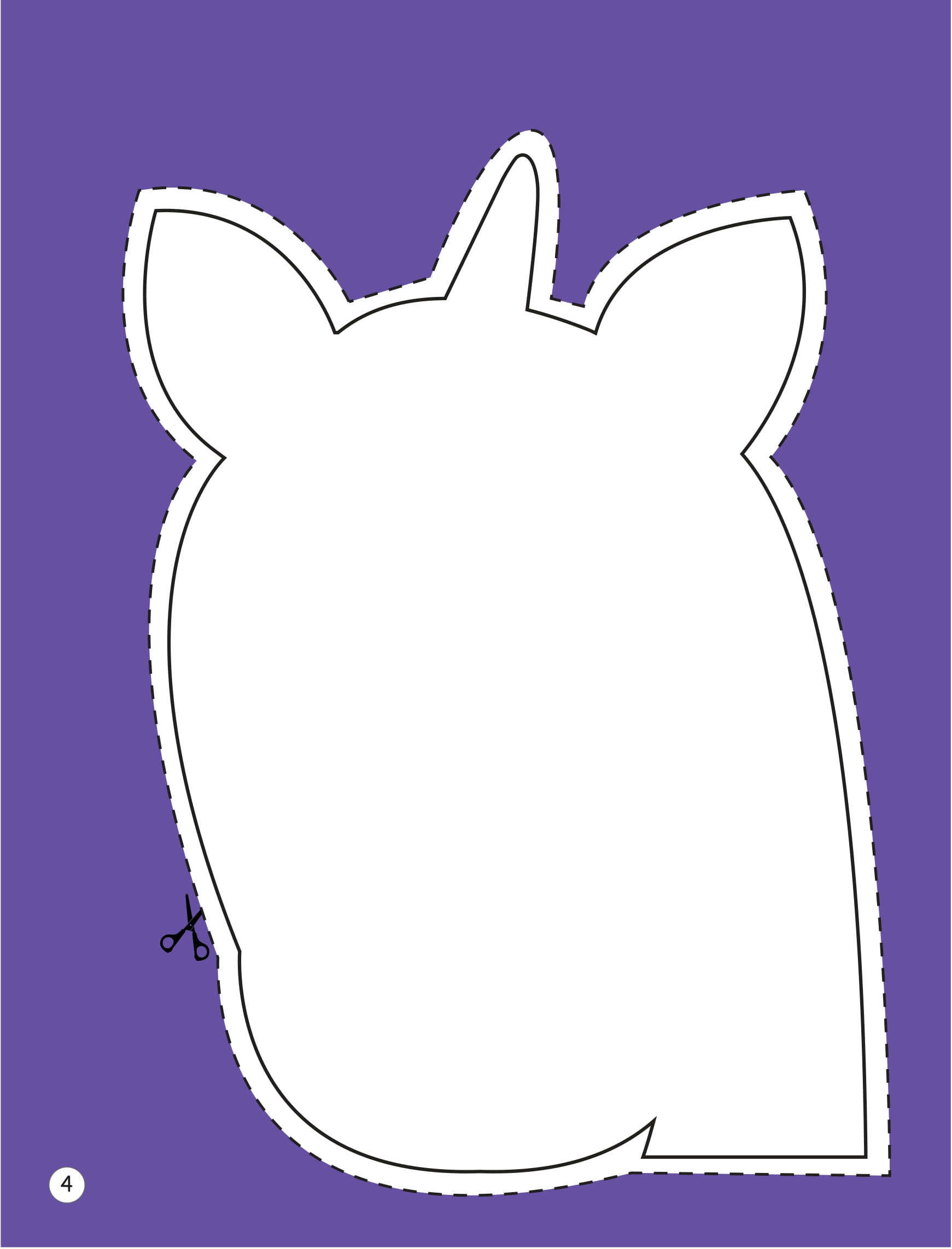 sách mặt nạ - cắt + tô màu ngựa một sừng