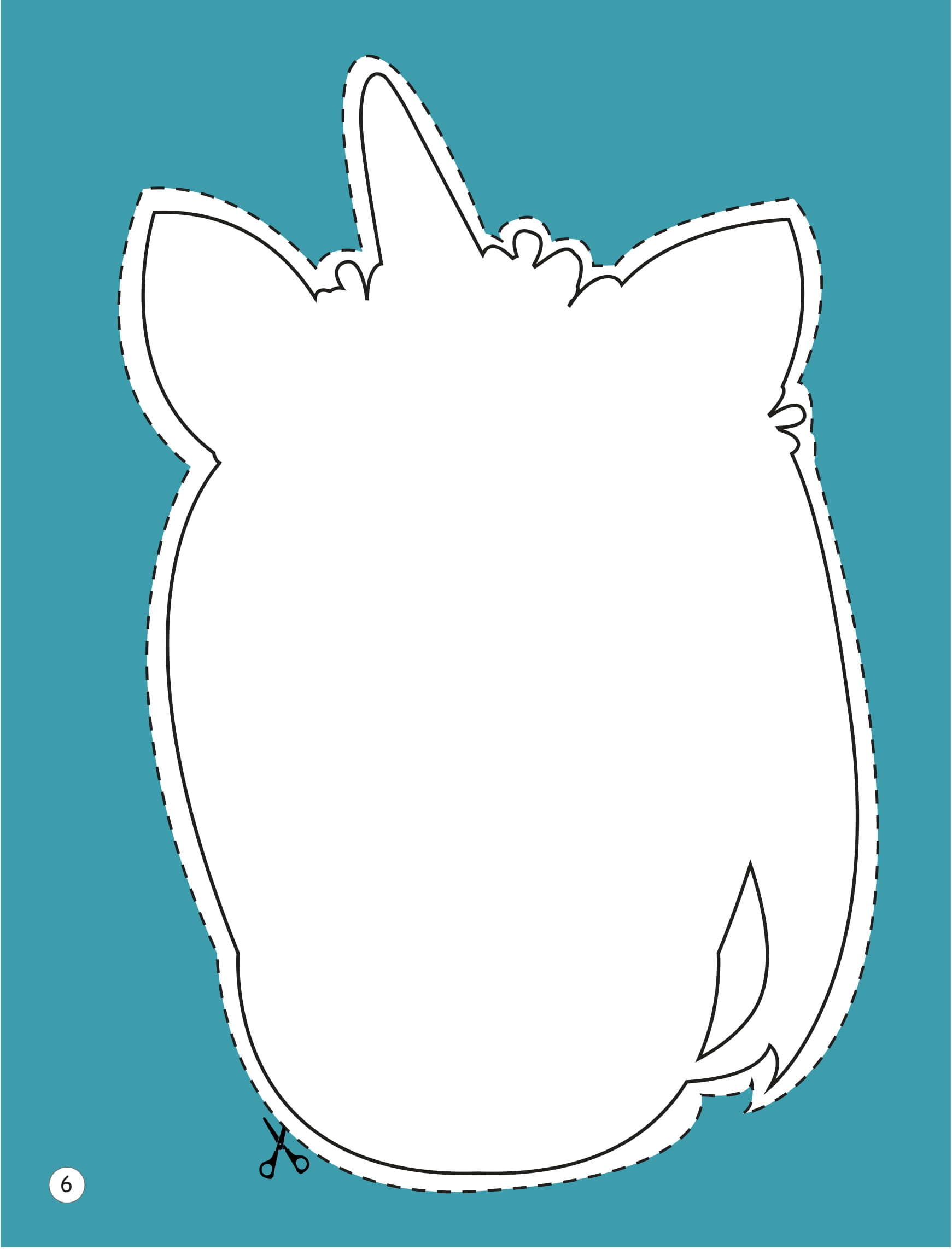 sách mặt nạ - cắt + tô màu ngựa một sừng