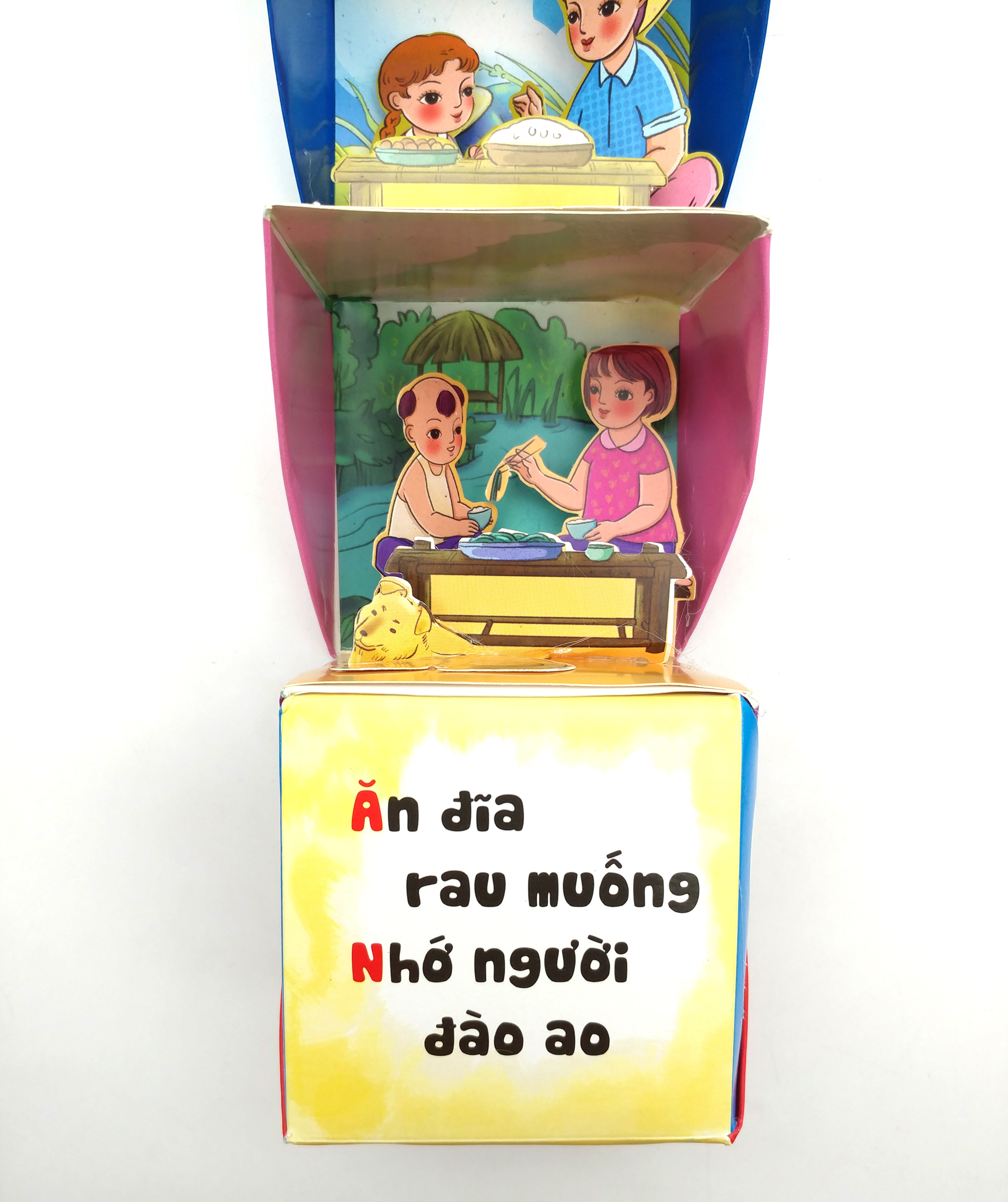 sách pop-up dựng hình - nhớ ơn - khúc đồng giao về chủ đề tình cảm