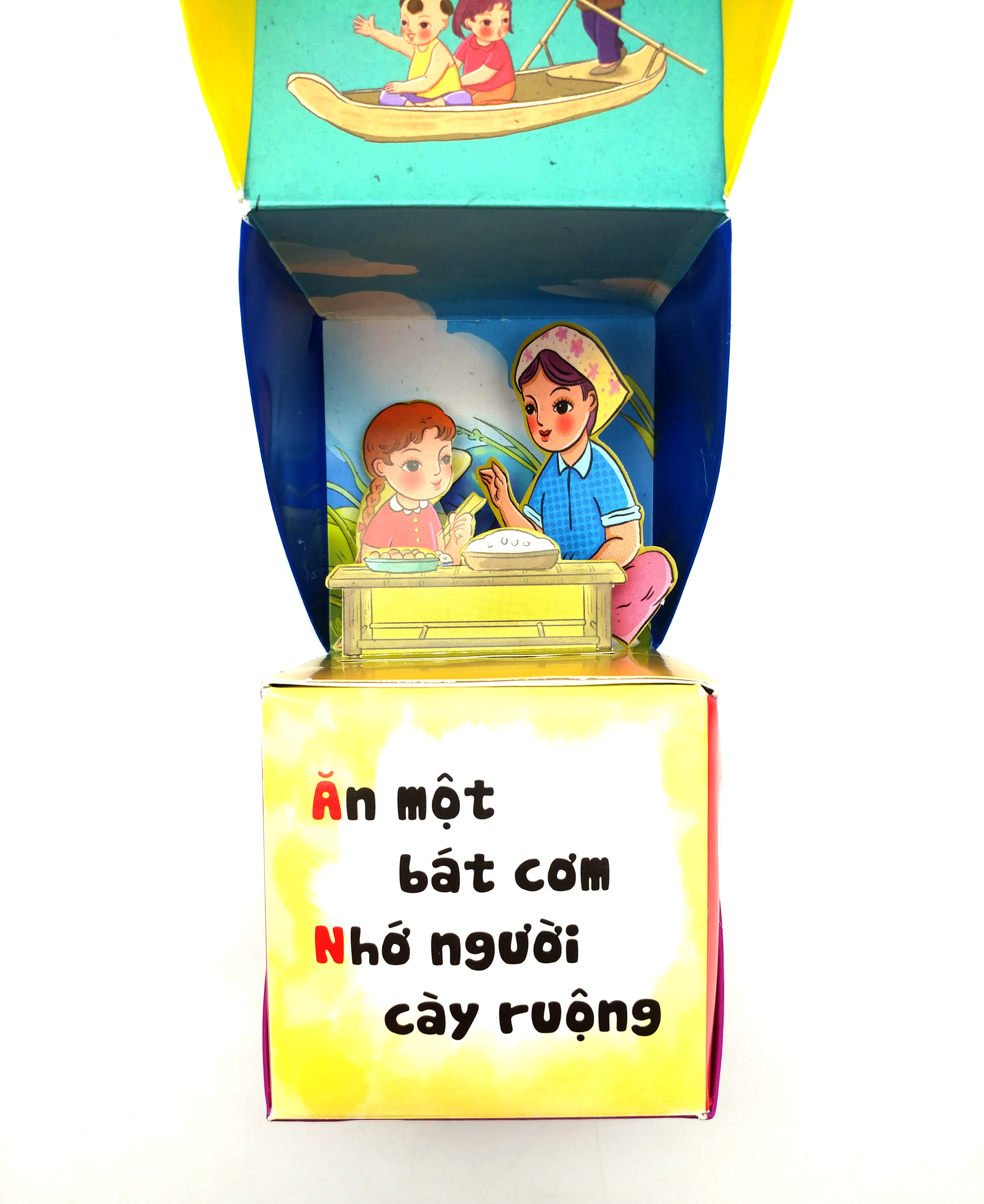 sách pop-up dựng hình - nhớ ơn - khúc đồng giao về chủ đề tình cảm