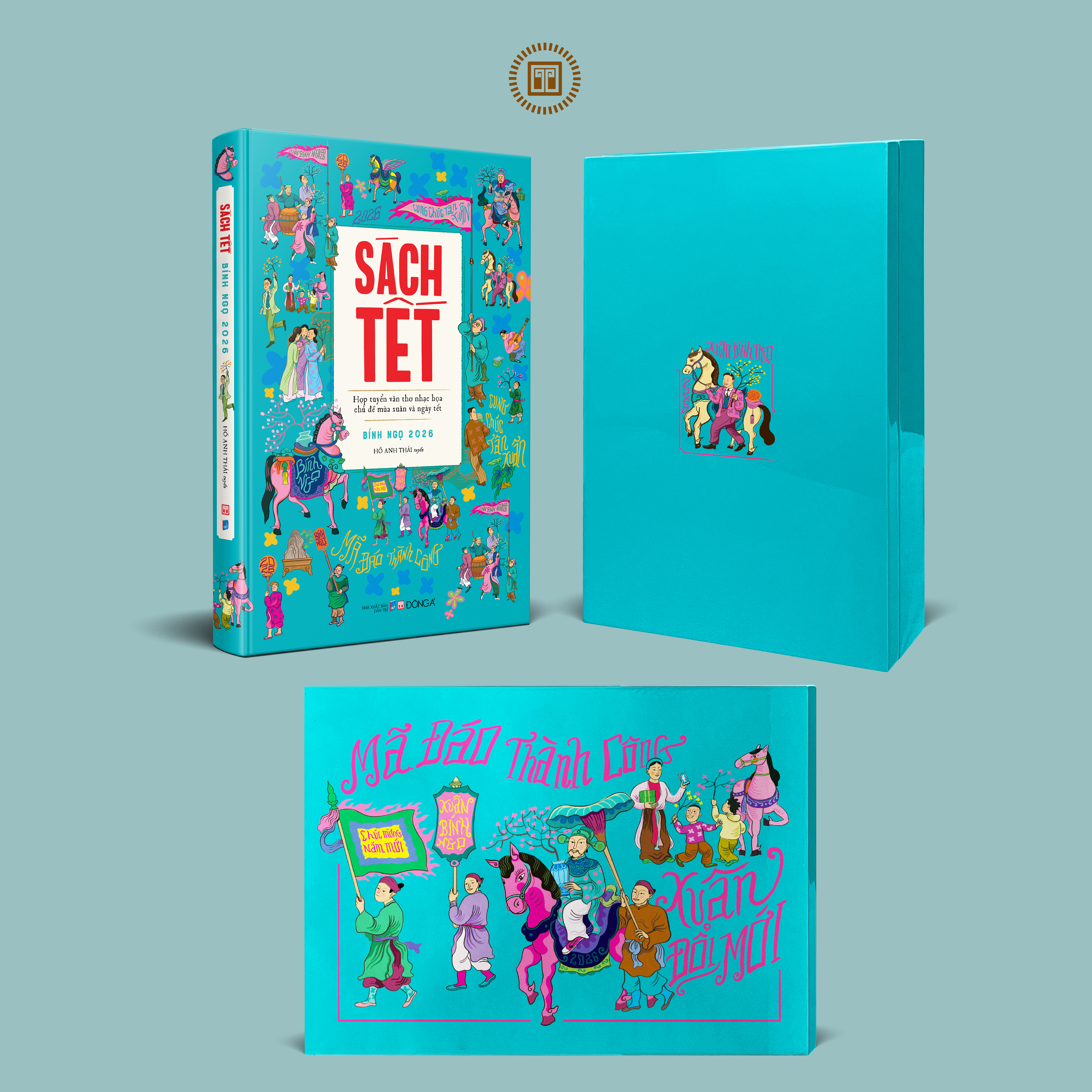 Sách Tết Bính Ngọ 2026 - Hợp Tuyển Văn Thơ Nhạc Hoạ Chủ Đề Mùa Xuân Và Ngày Tết - Ấn Bản Giới Hạn - Bìa Cứng - Tặng Kèm Hộp Sơn Mài + Tranh Sơn Mài