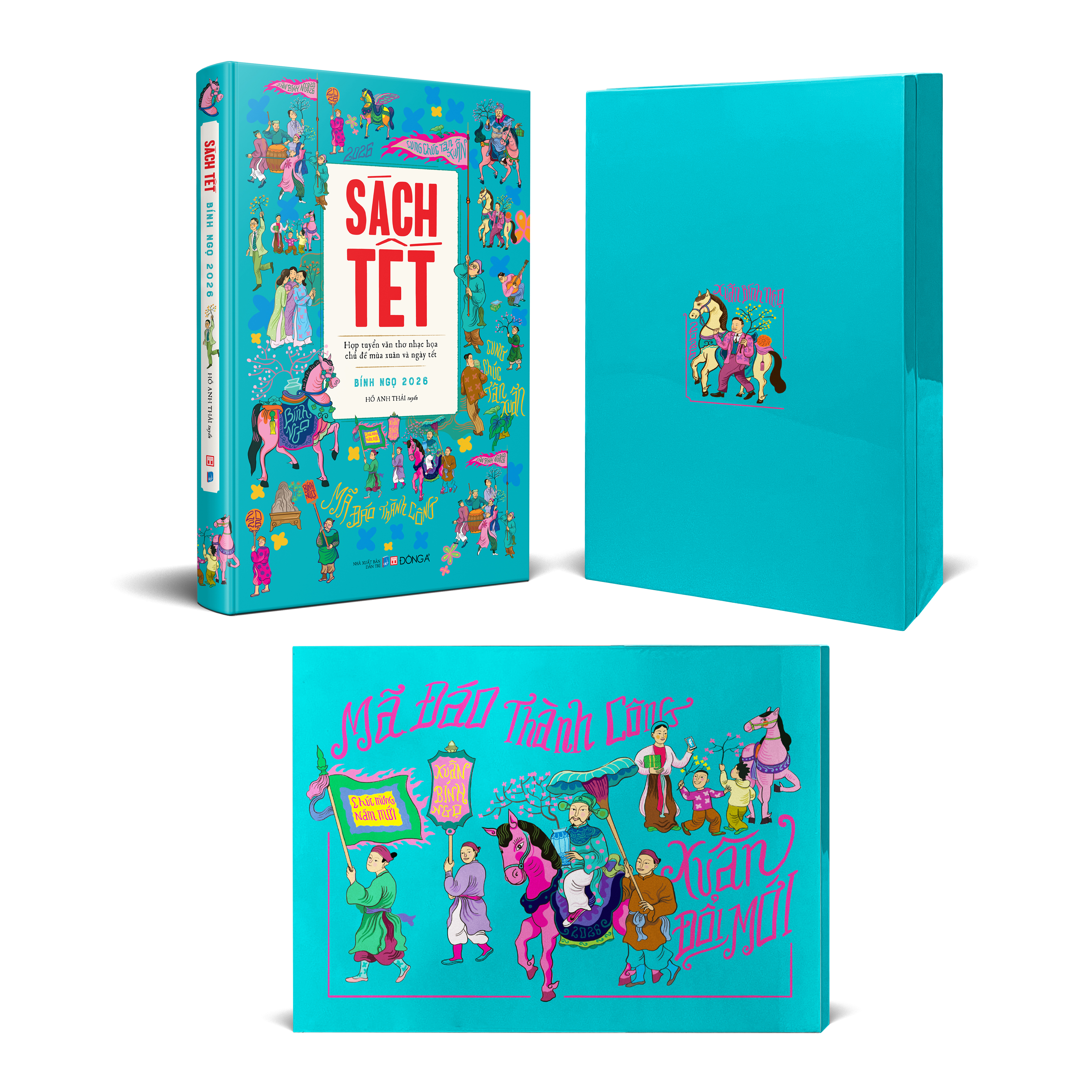 Sách Tết Bính Ngọ 2026 - Hợp Tuyển Văn Thơ Nhạc Hoạ Chủ Đề Mùa Xuân Và Ngày Tết - Ấn Bản Giới Hạn - Bìa Cứng - Tặng Kèm Hộp Sơn Mài + Tranh Sơn Mài