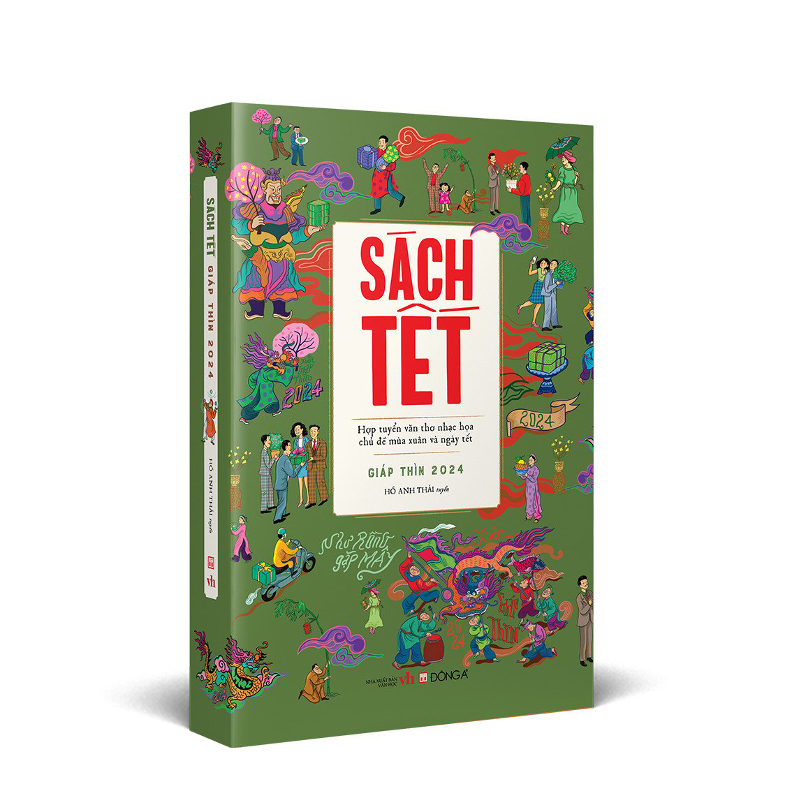 sách tết giáp thìn 2024 - hợp tuyển văn thơ nhạc hoạ chủ đề mùa xuân và ngày tết