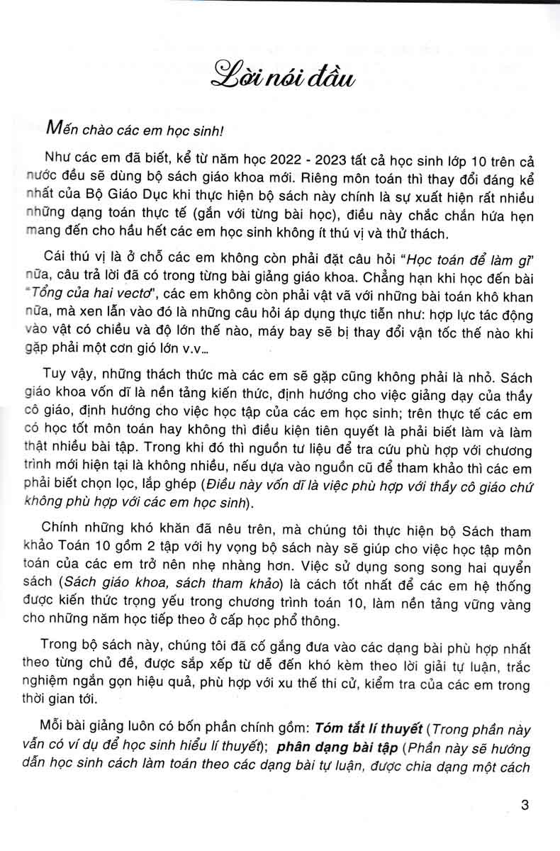 sách tham khảo toán 10 - quyển 1 (biên soạn theo chương trình giáo dục phổ thông mới - dùng chung cho các bộ sgk hiện hành)