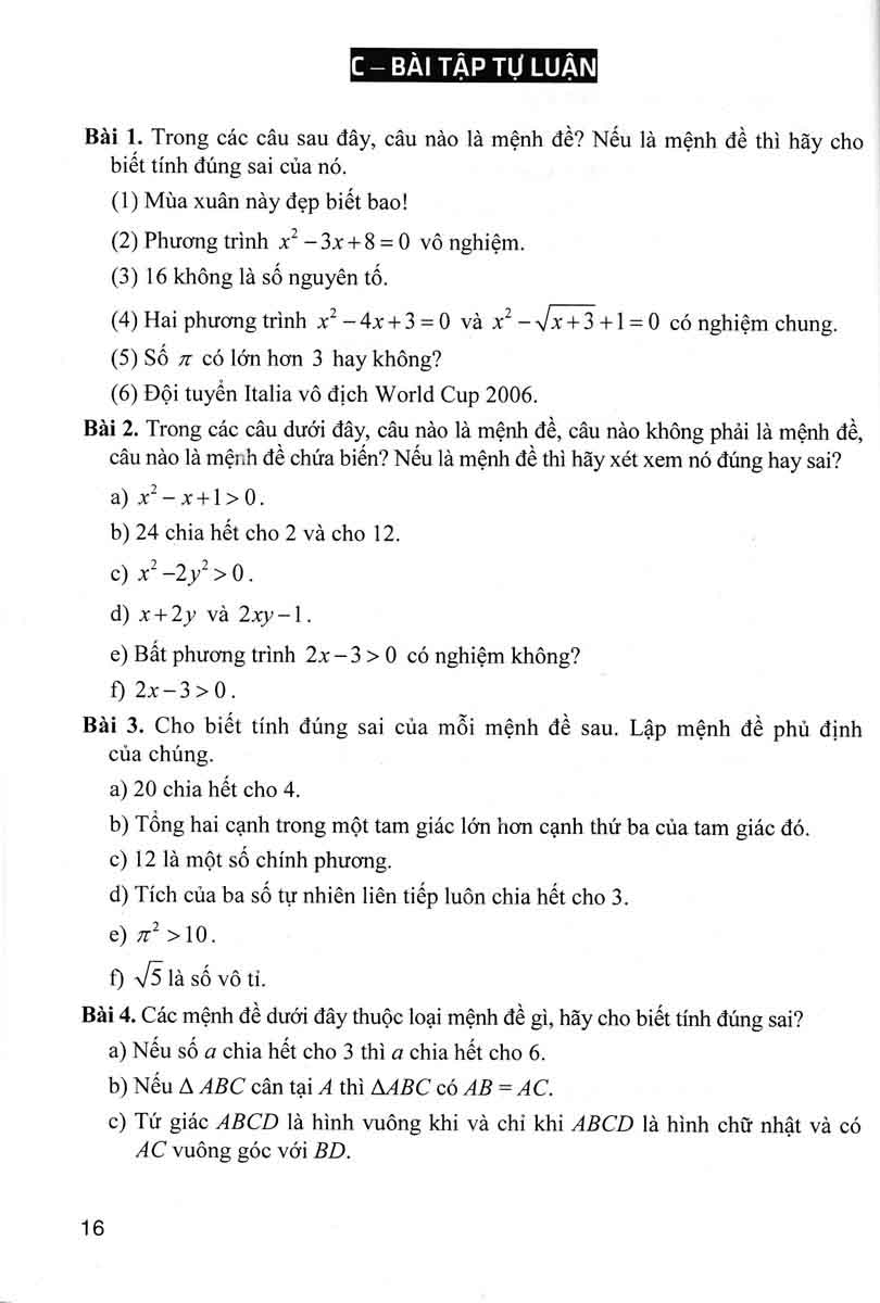 sách tham khảo toán 10 - quyển 1 (biên soạn theo chương trình giáo dục phổ thông mới - dùng chung cho các bộ sgk hiện hành)