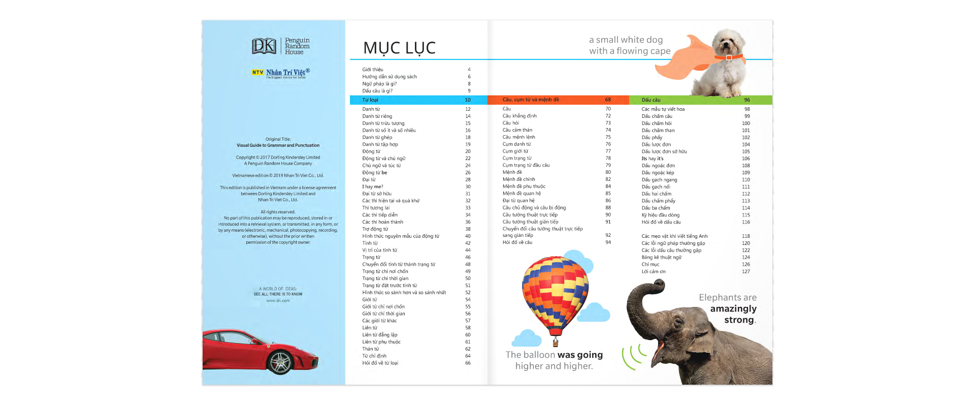 sách tham khảo trực quan về ngữ pháp và dấu câu