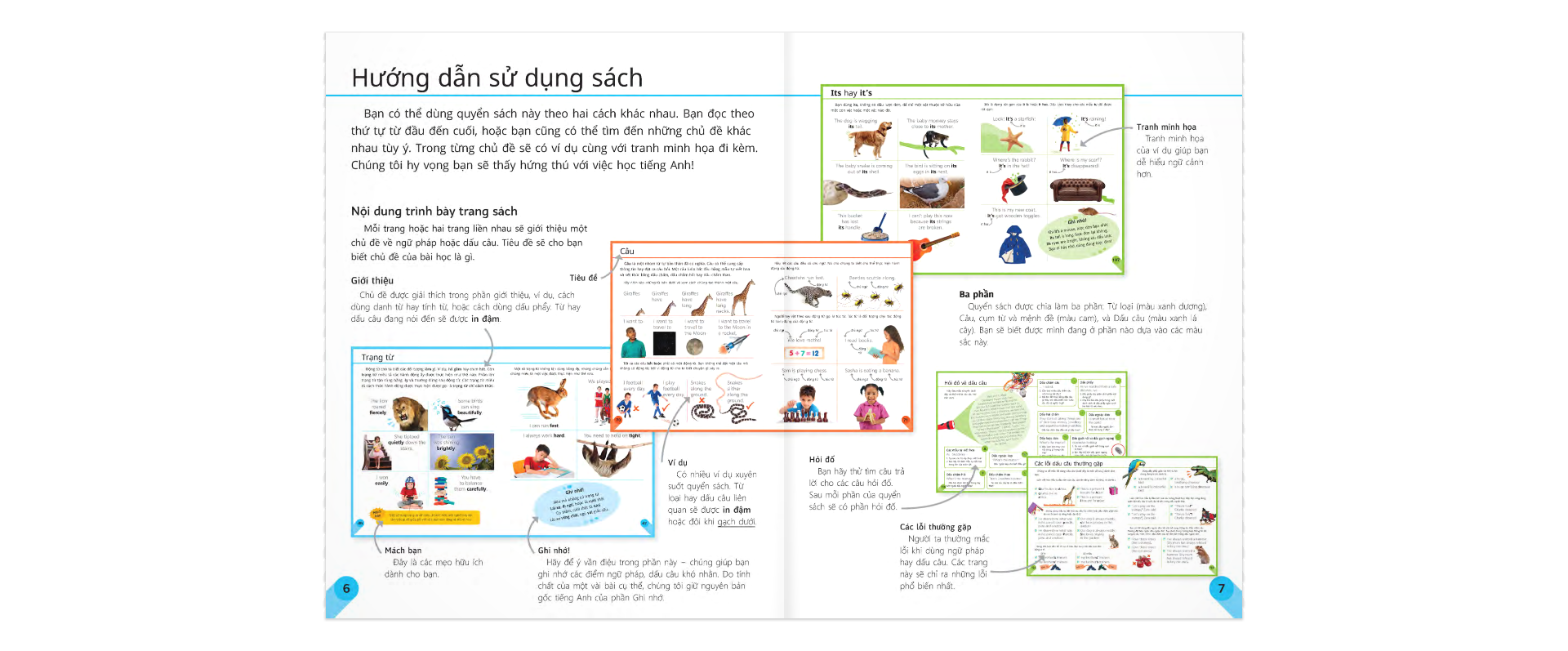 sách tham khảo trực quan về ngữ pháp và dấu câu