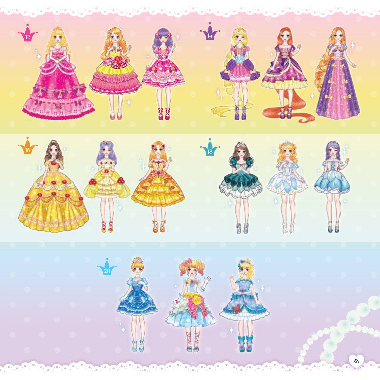 sách thời trang - công chúa cổ tích