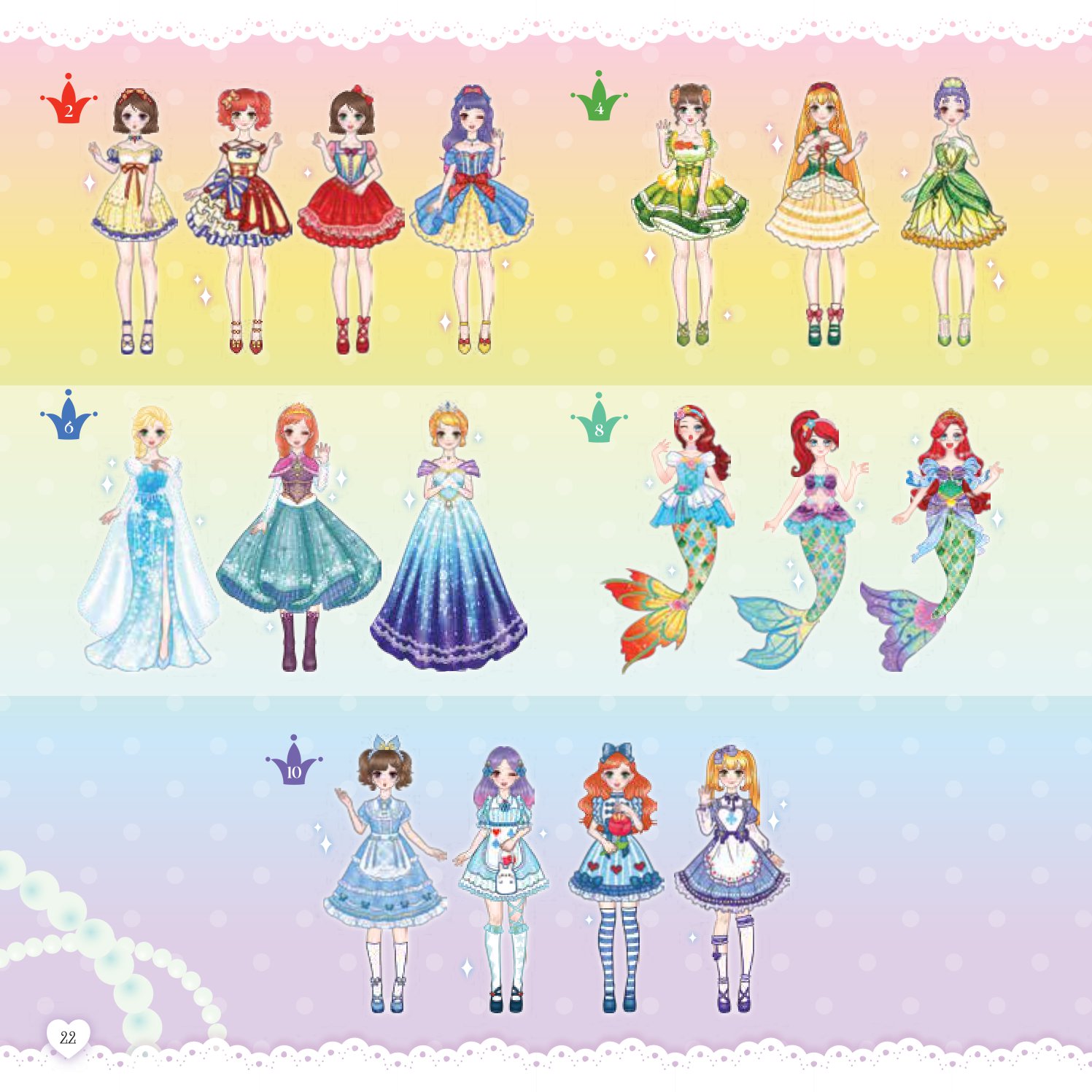 sách thời trang - công chúa cổ tích