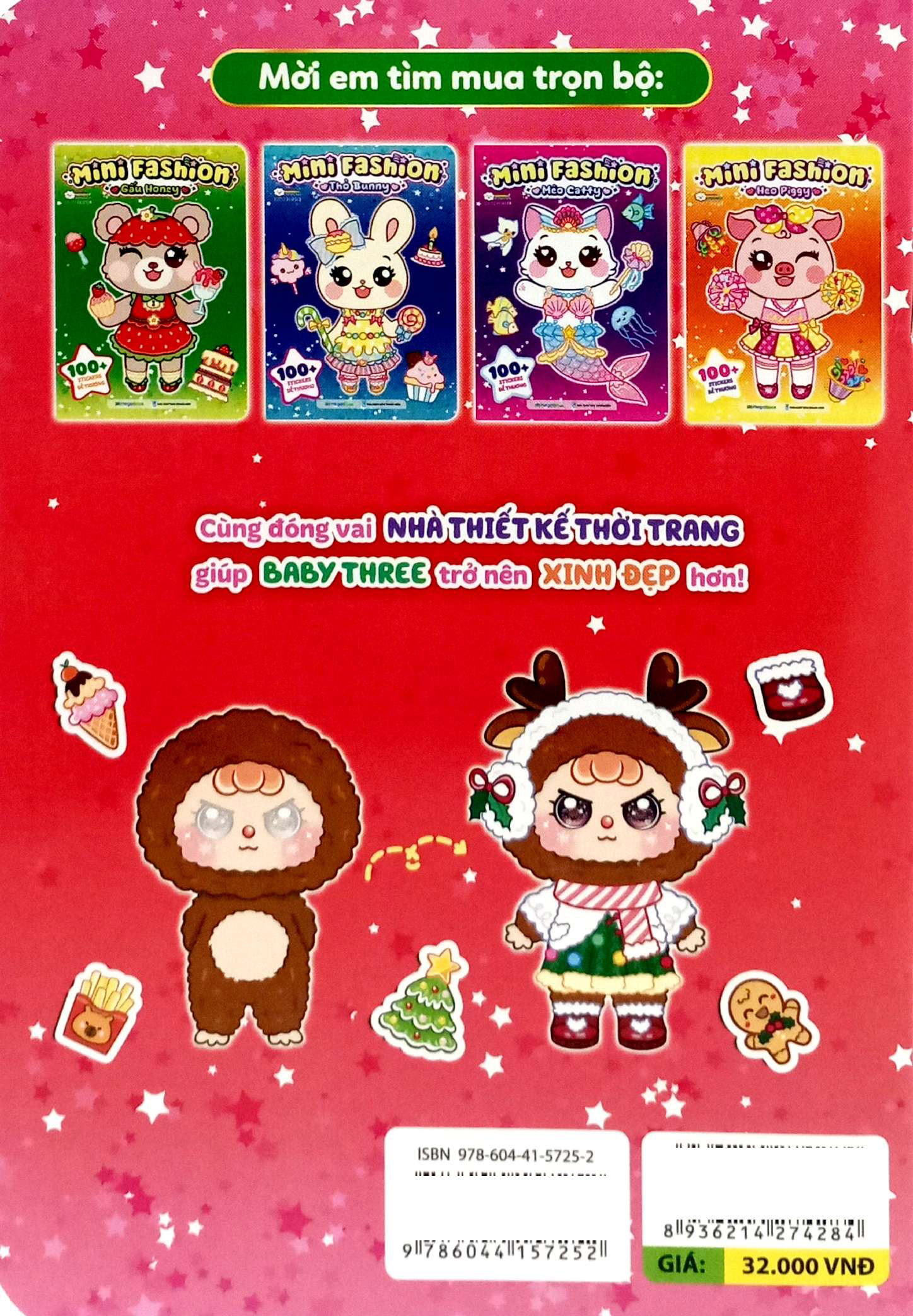 Sach to mau Baby Three - Mini Fashion