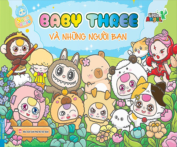 sách tô màu - baby three và những người bạn