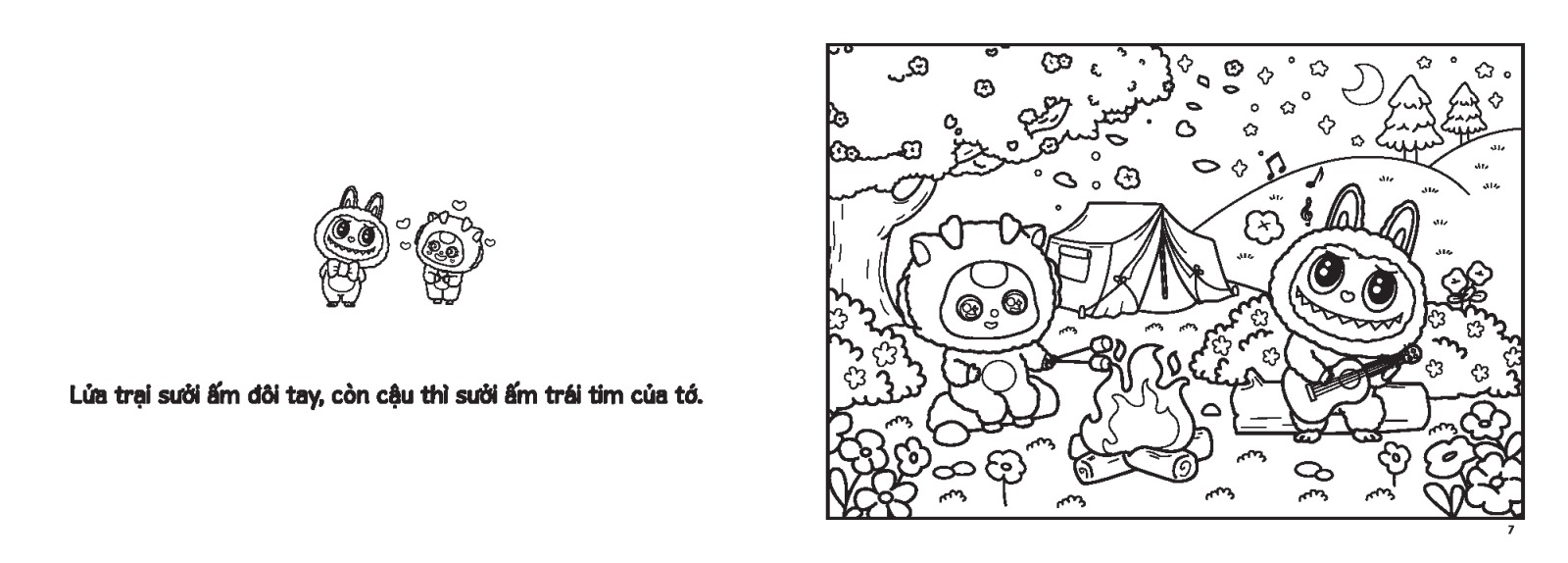 sách tô màu - baby three và những người bạn