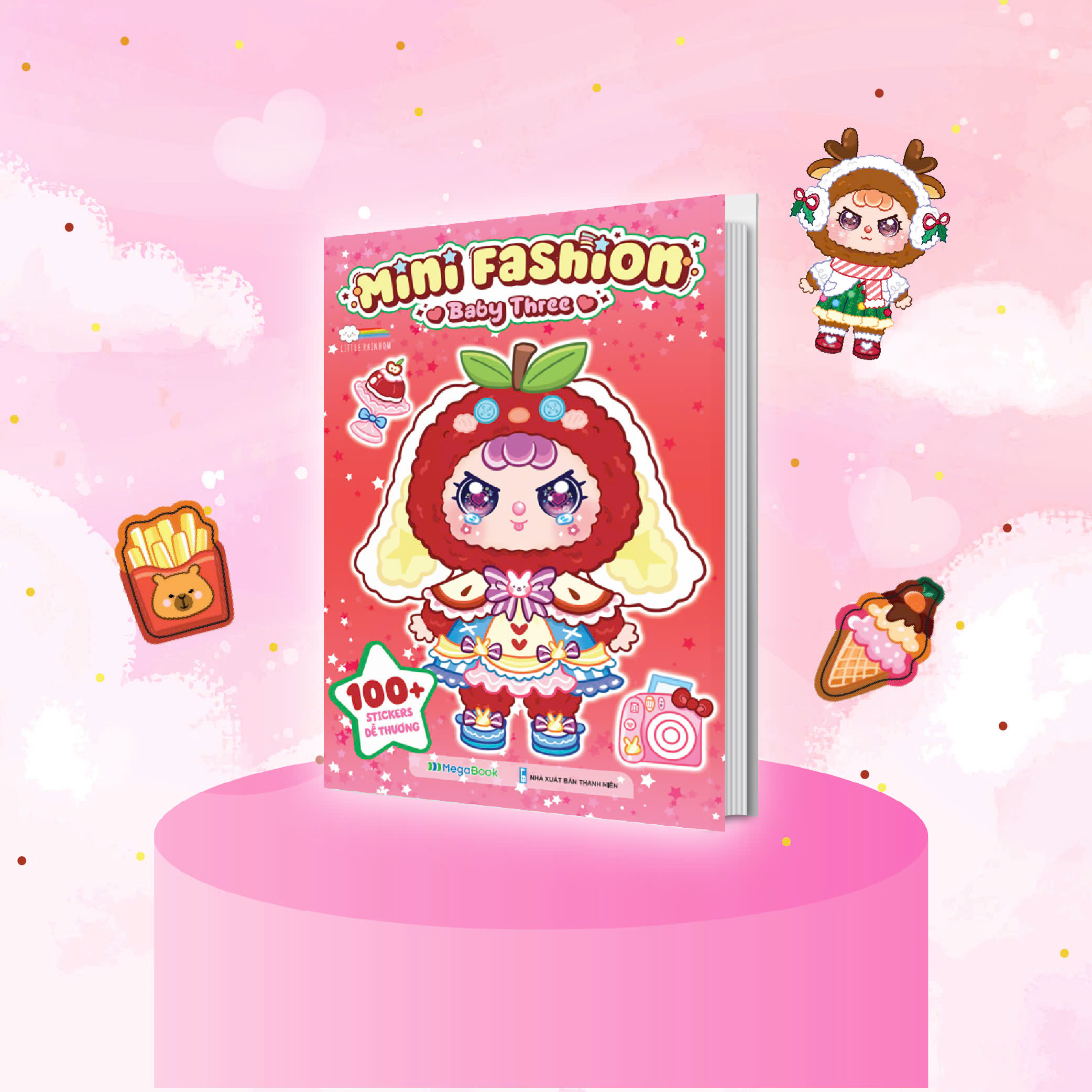 sách tô màu babythree - mini fashion