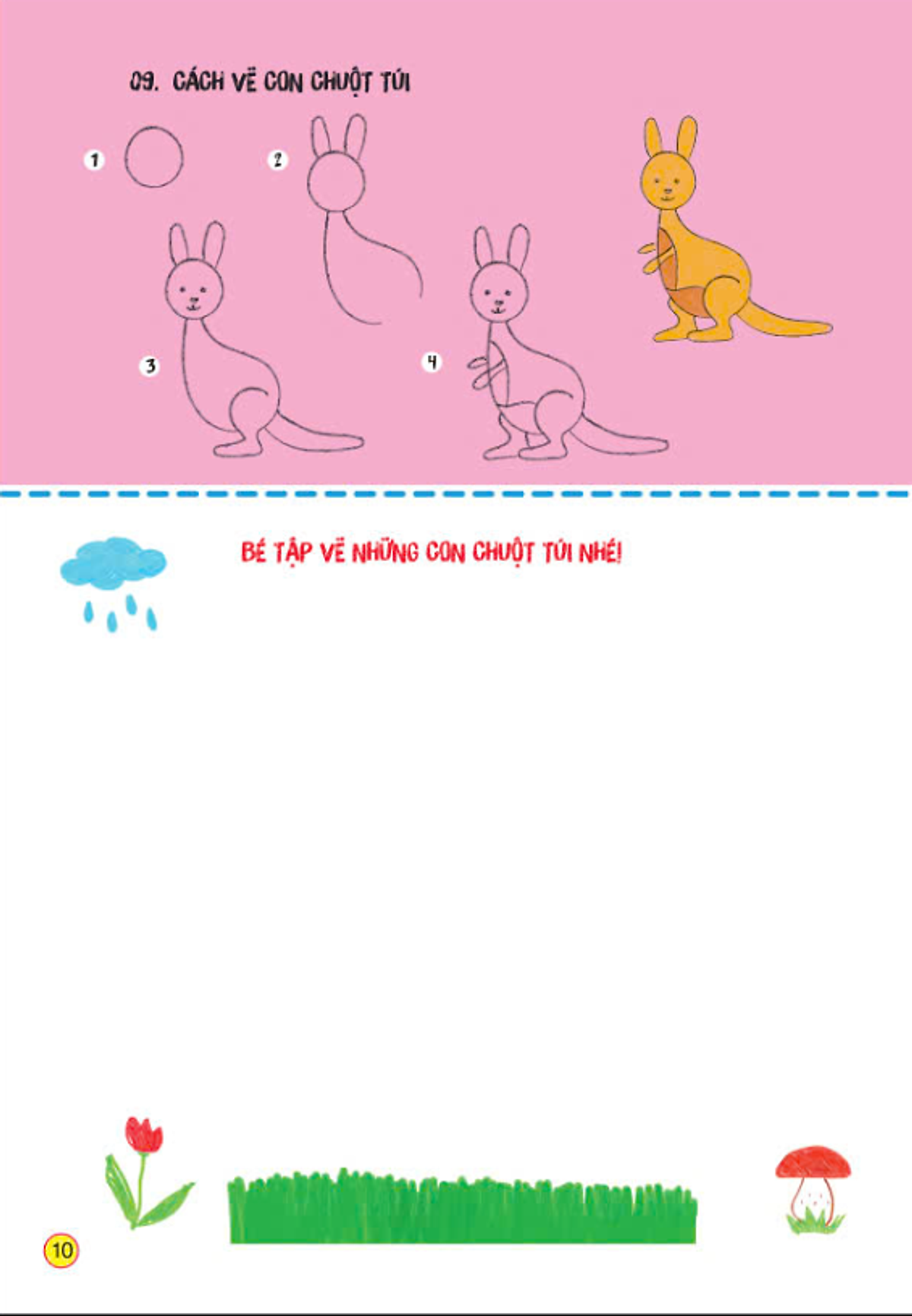 sách tô màu - bé tập làm họa sĩ - bé tập vẽ các con vật