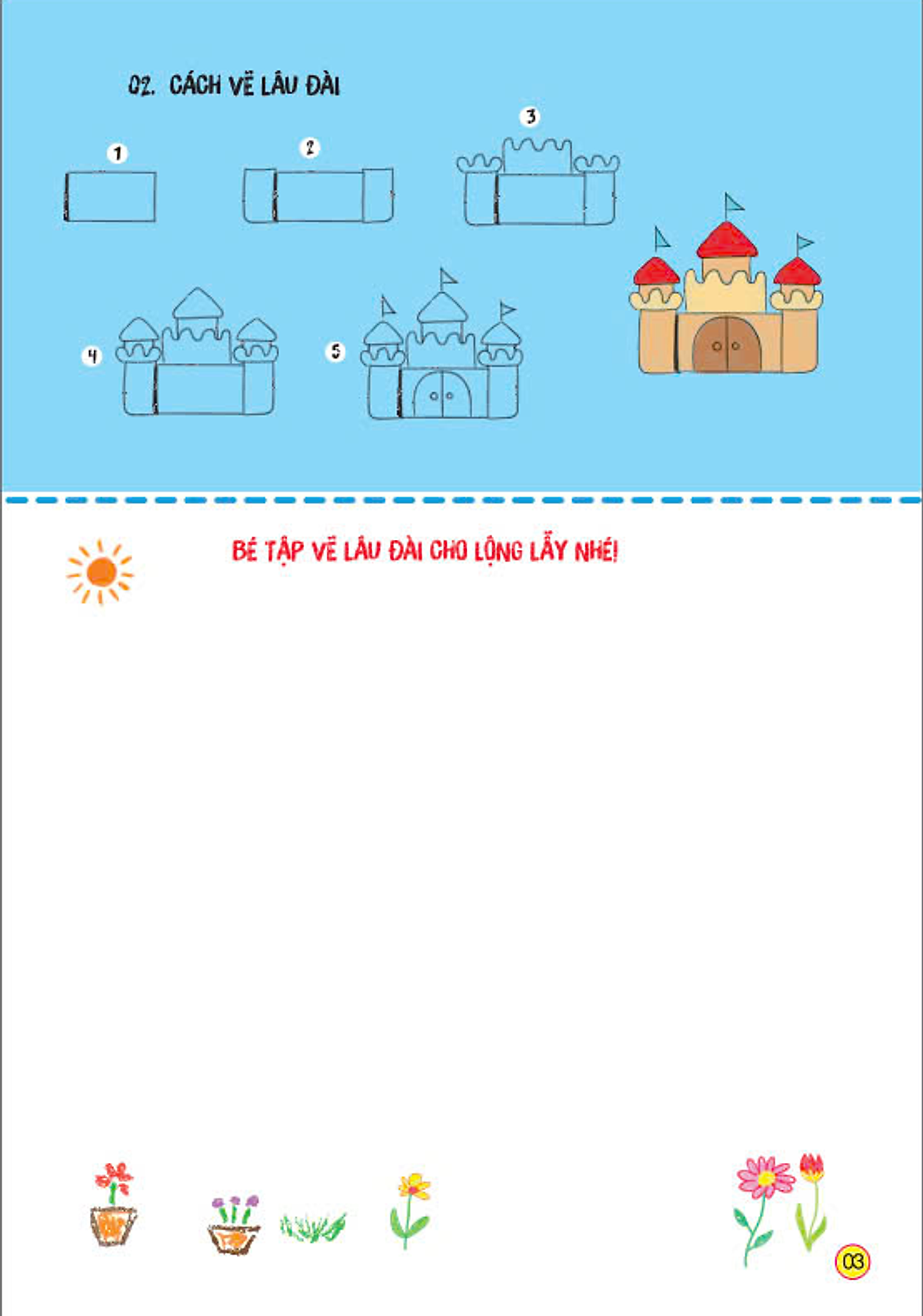 sách tô màu - bé tập làm họa sĩ - bé tập vẽ các đồ vật