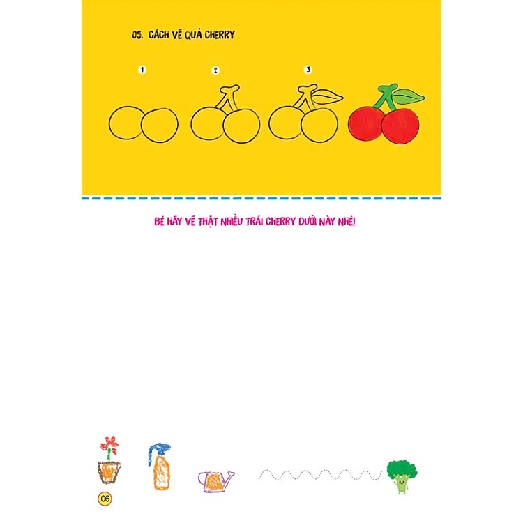 sách tô màu - bé tập làm họa sĩ - bé tập vẽ các loại rau củ quả
