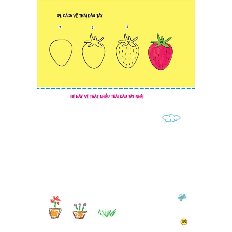 sách tô màu - bé tập làm họa sĩ - bé tập vẽ các loại rau củ quả