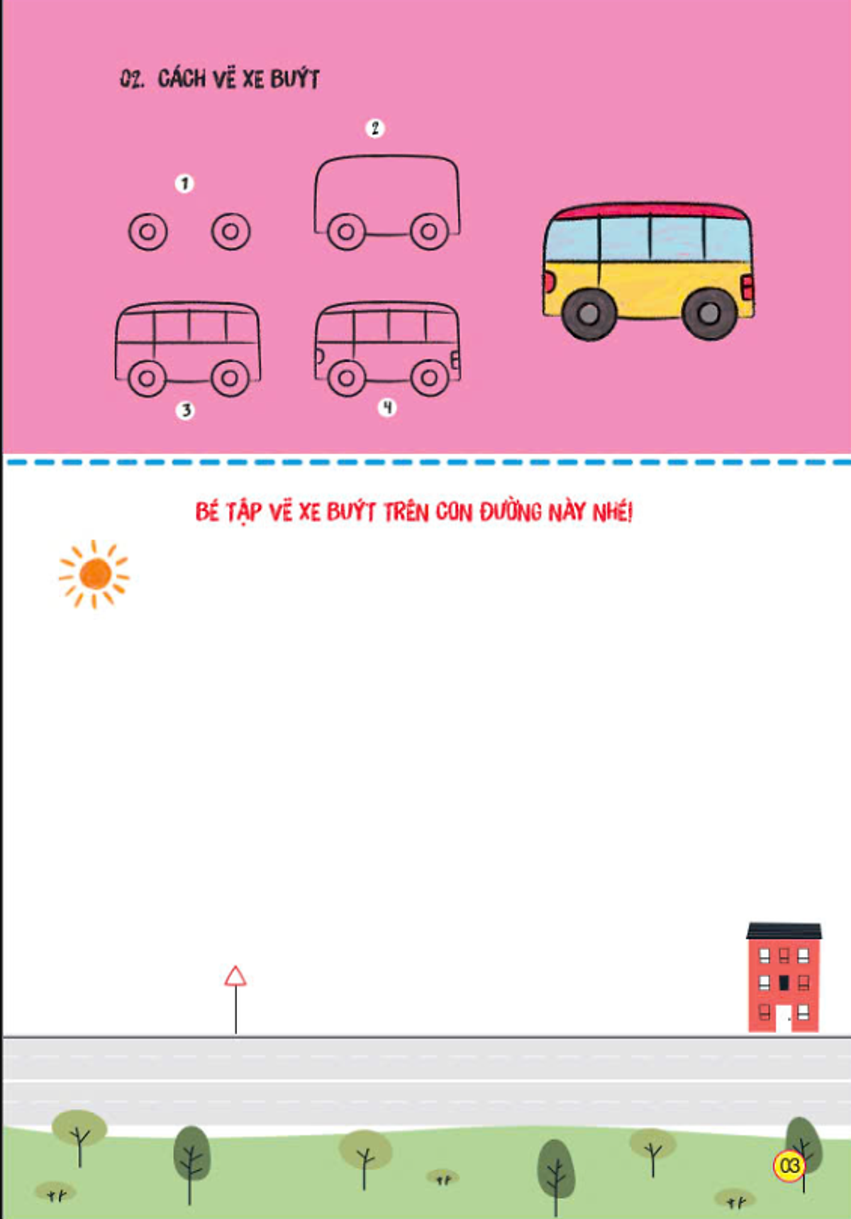 sách tô màu - bé tập làm họa sĩ - bé tập vẽ phương tiện giao thông