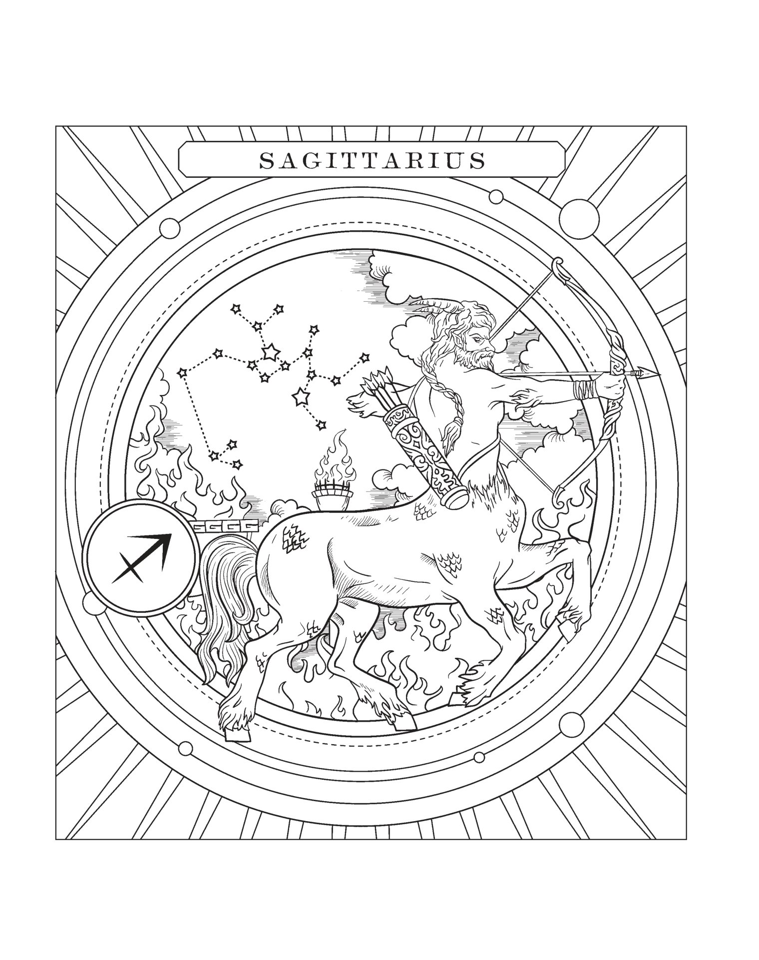 sách tô màu chiêm tinh - tô màu theo cách của bạn để khai mở trực giác diệu kỳ