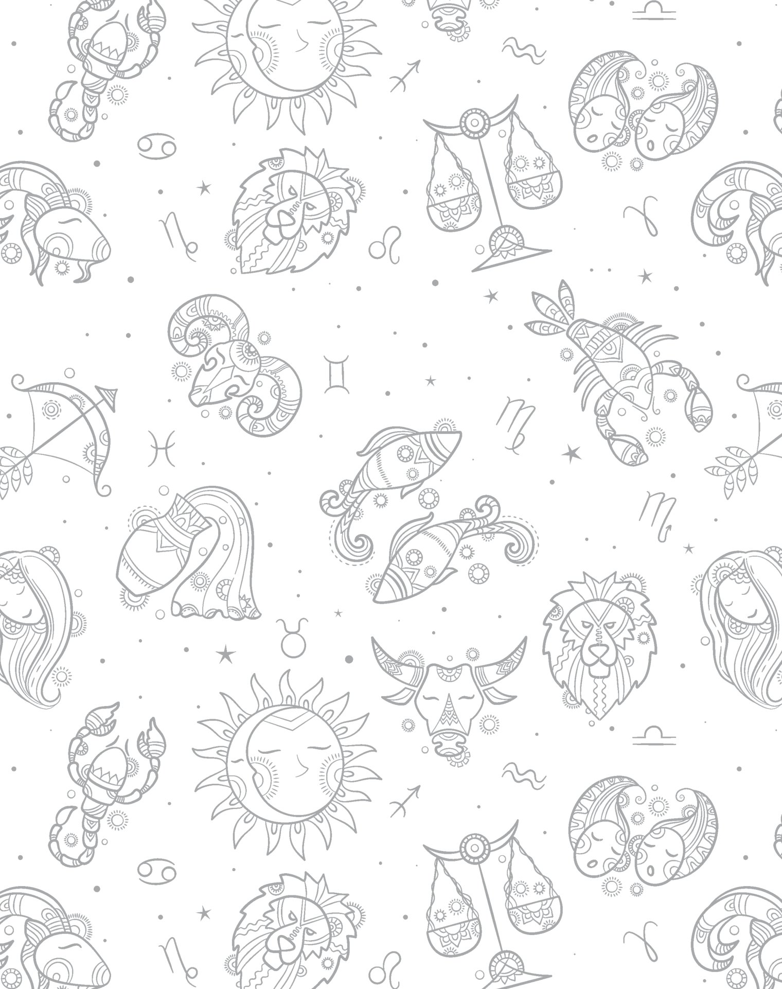 sách tô màu chiêm tinh - tô màu theo cách của bạn để khai mở trực giác diệu kỳ