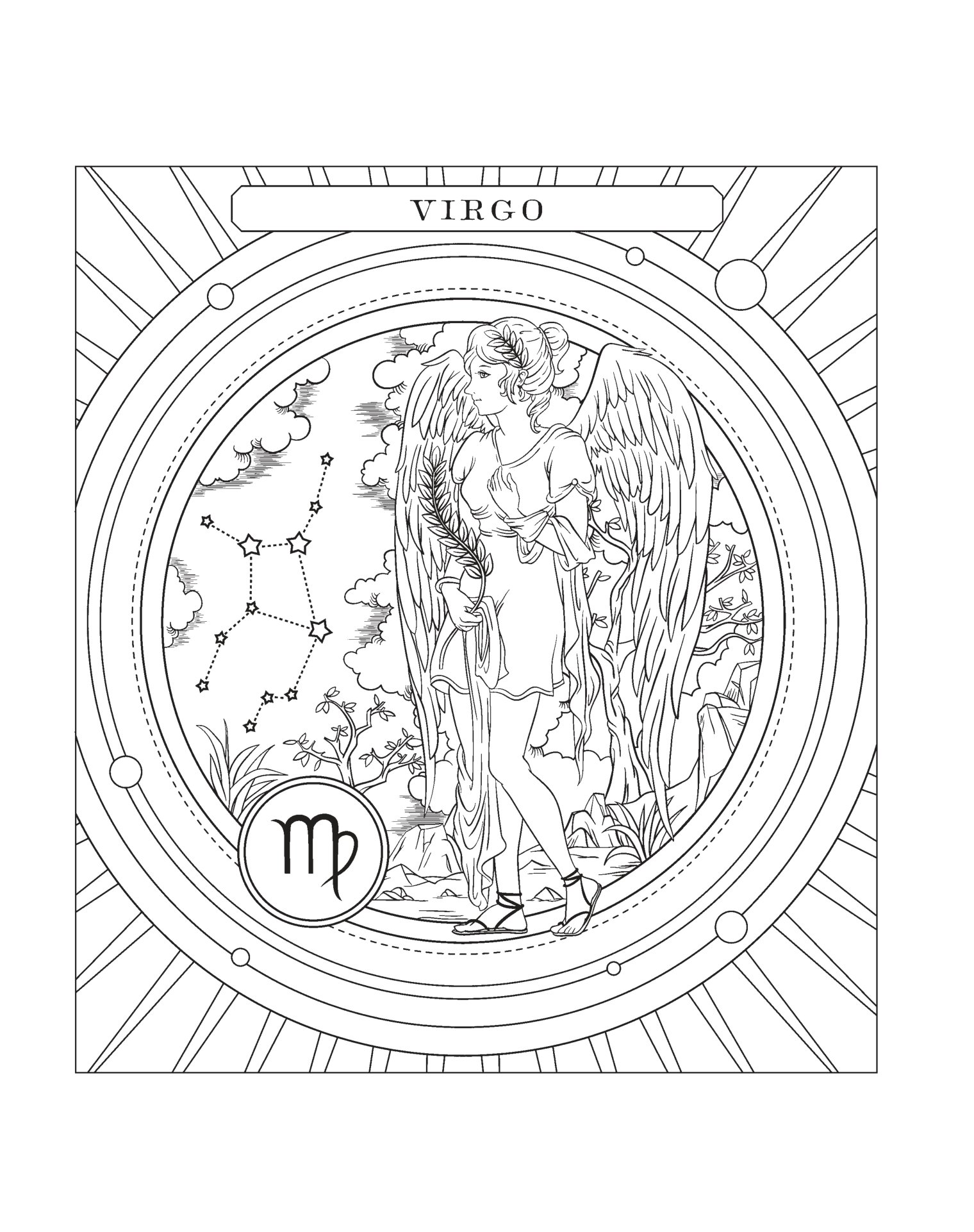 sách tô màu chiêm tinh - tô màu theo cách của bạn để khai mở trực giác diệu kỳ