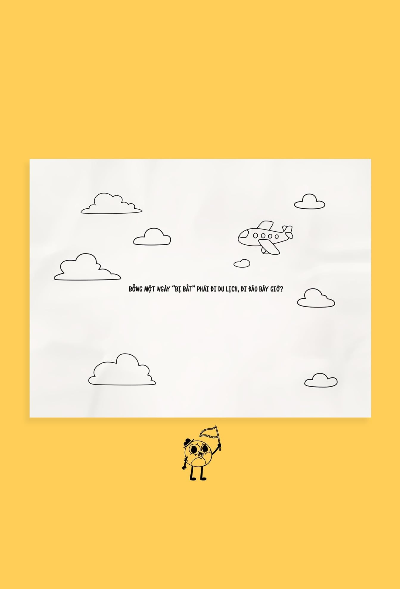 Sách Tô Màu - Muôn Nơi Én Tới - Tặng Kèm Sticker + Postcard