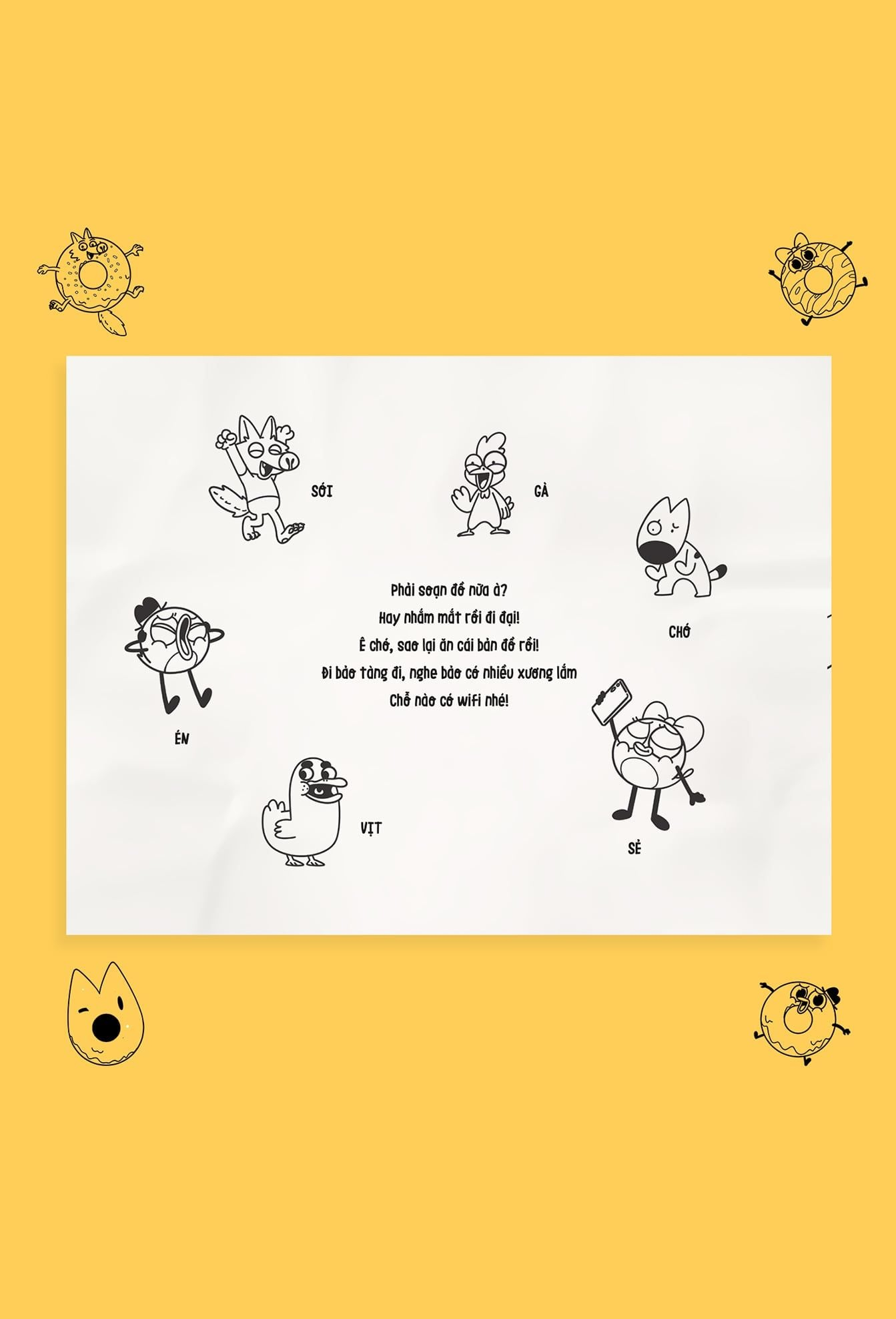 Sách Tô Màu - Muôn Nơi Én Tới - Tặng Kèm Sticker + Postcard