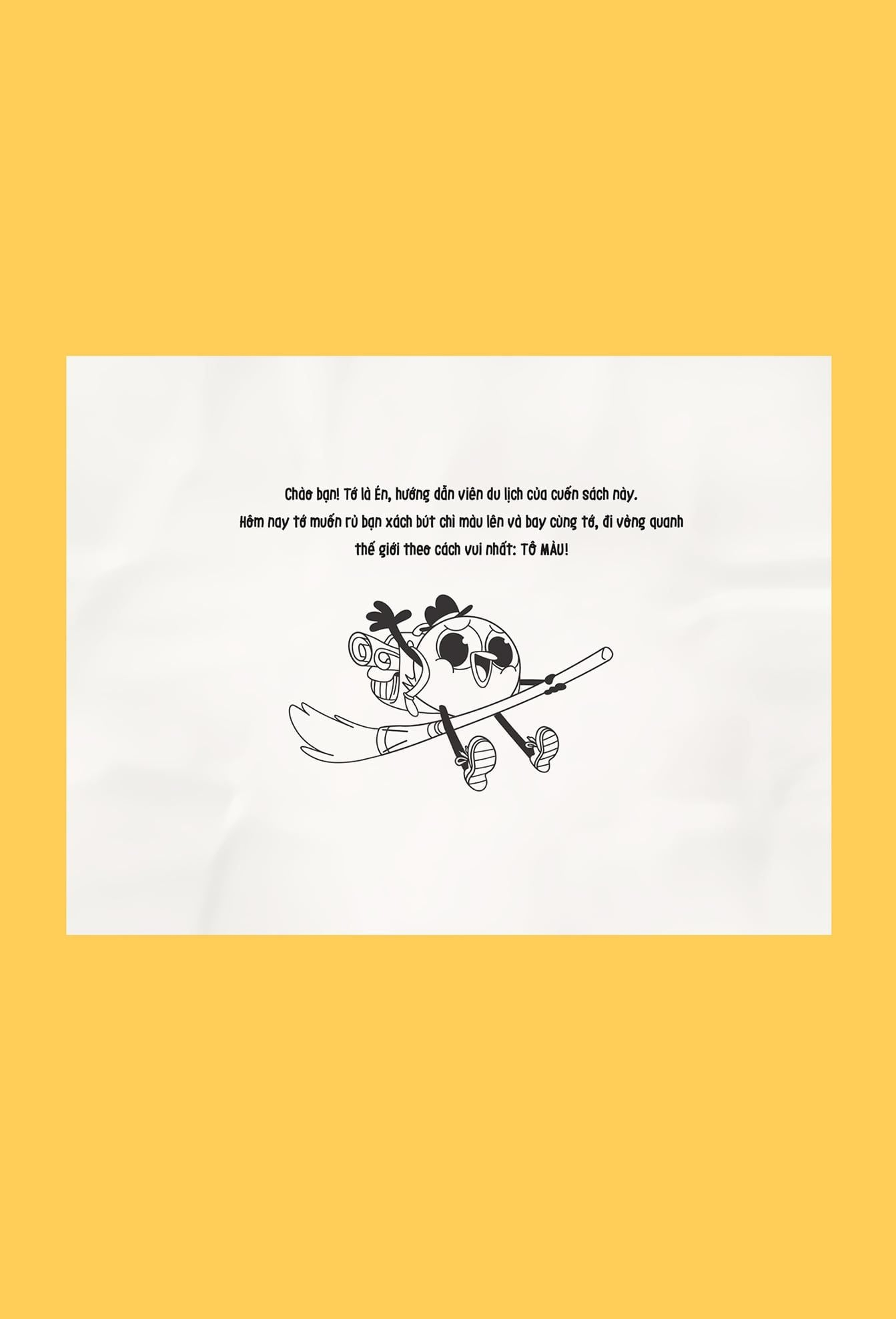 Sách Tô Màu - Muôn Nơi Én Tới - Tặng Kèm Sticker + Postcard