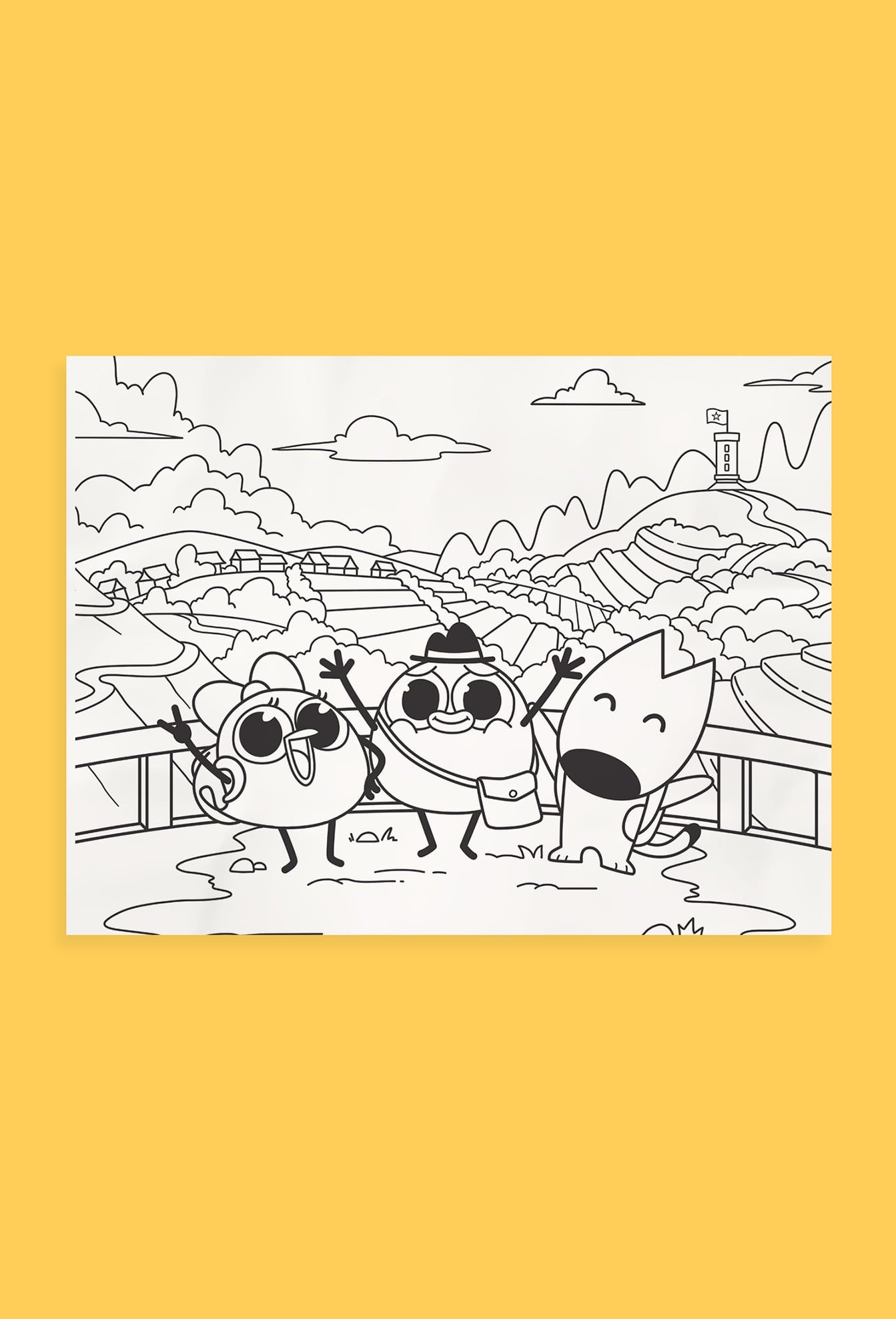 Sách Tô Màu - Muôn Nơi Én Tới - Tặng Kèm Sticker + Postcard